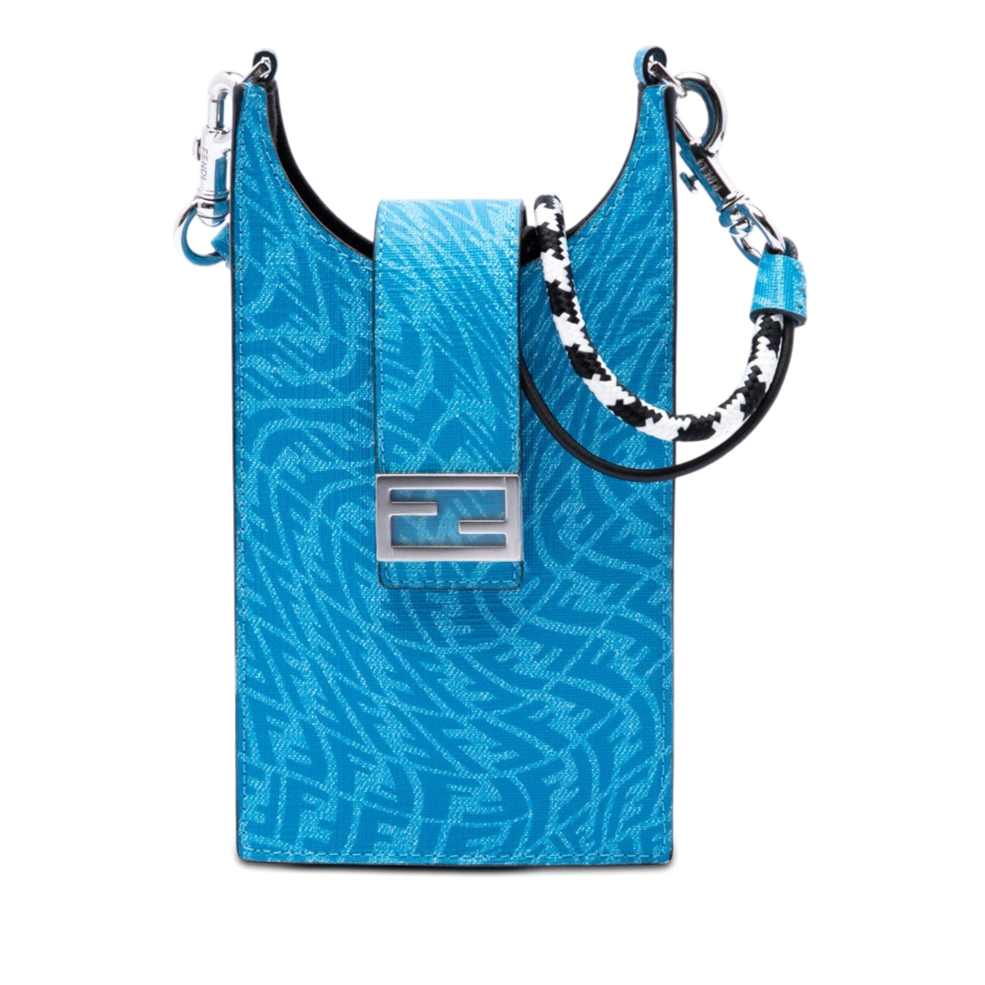 Fendi Sarah Coleman Coated Canvas FF Vertigo Phone Holder Crossbody