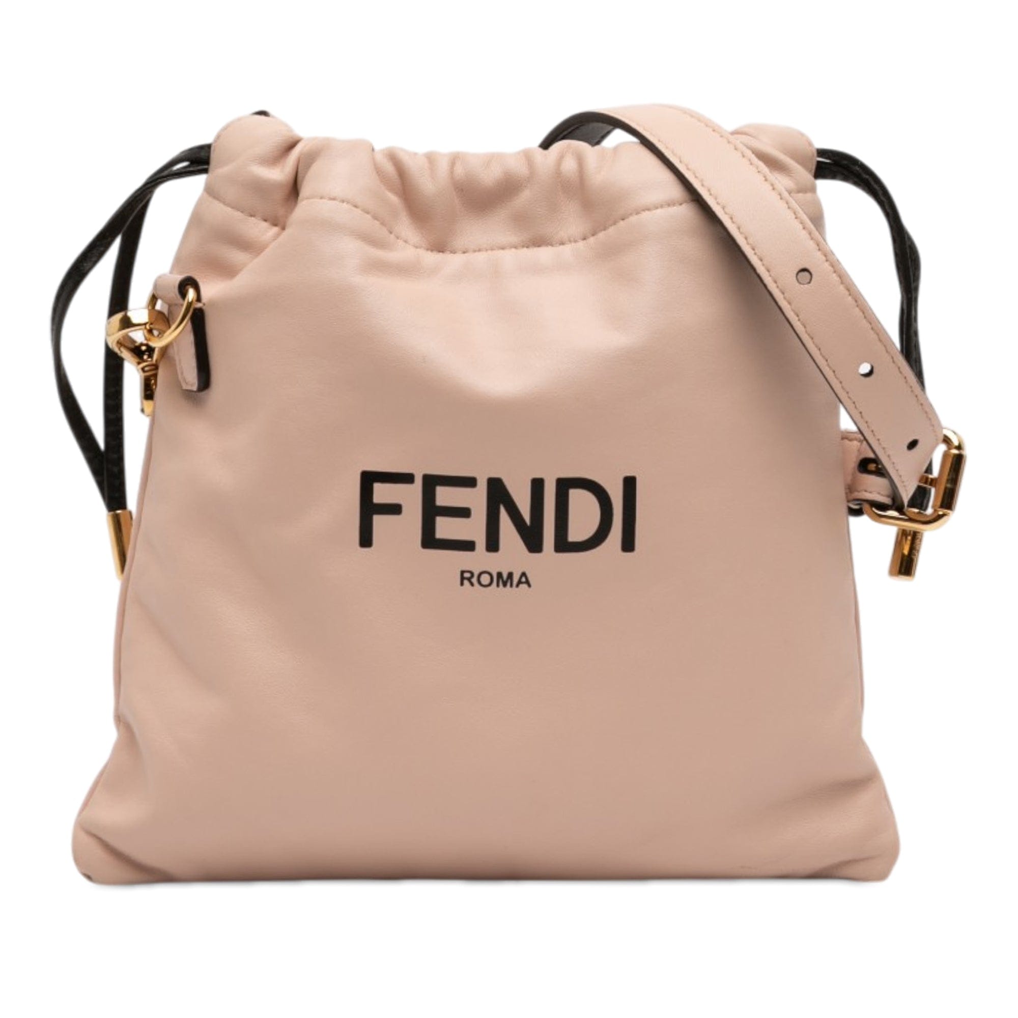 Fendi Small Calfskin Roma Drawstring Crossbody