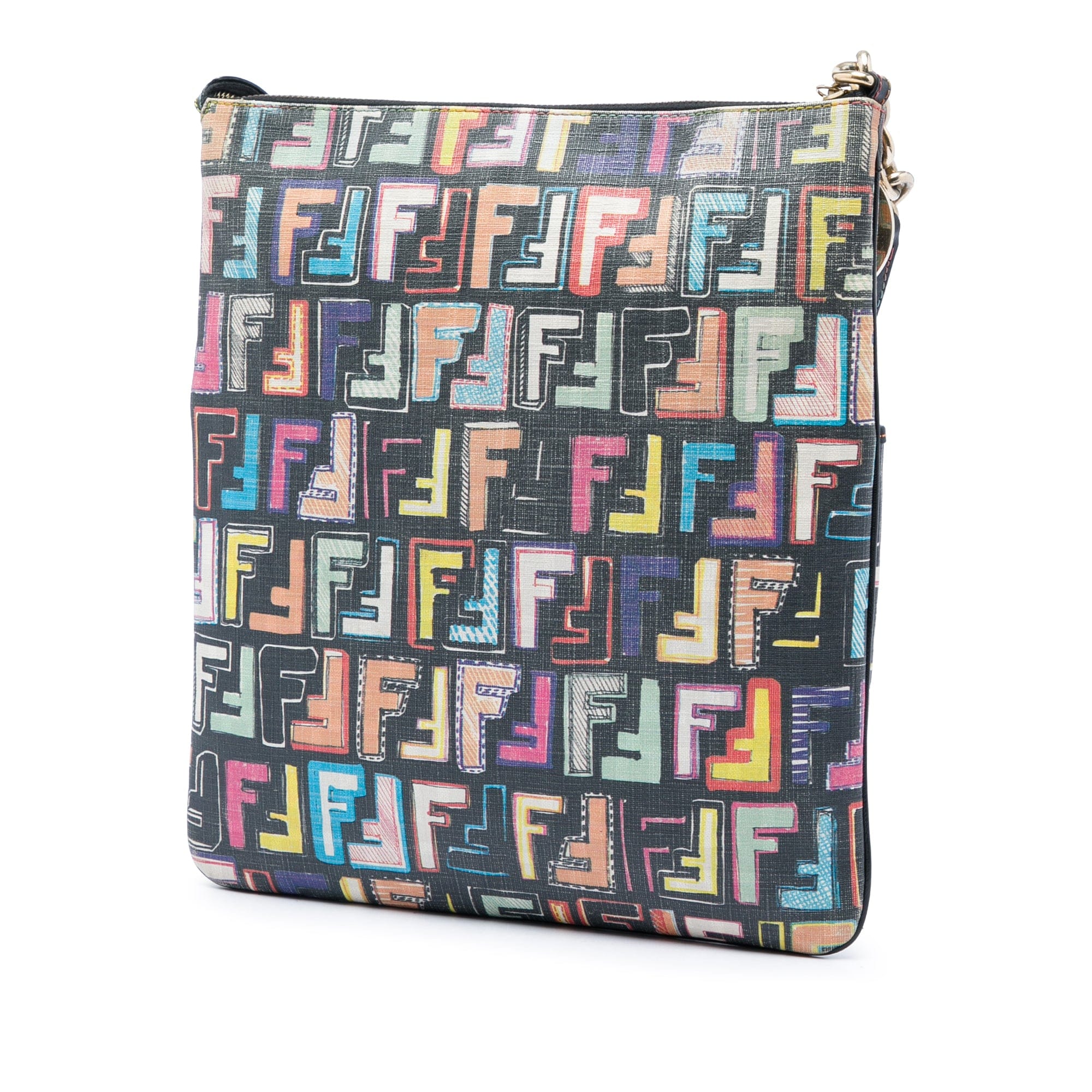 Fendi Multicolor Zucca Spalmati Forever Crossbody