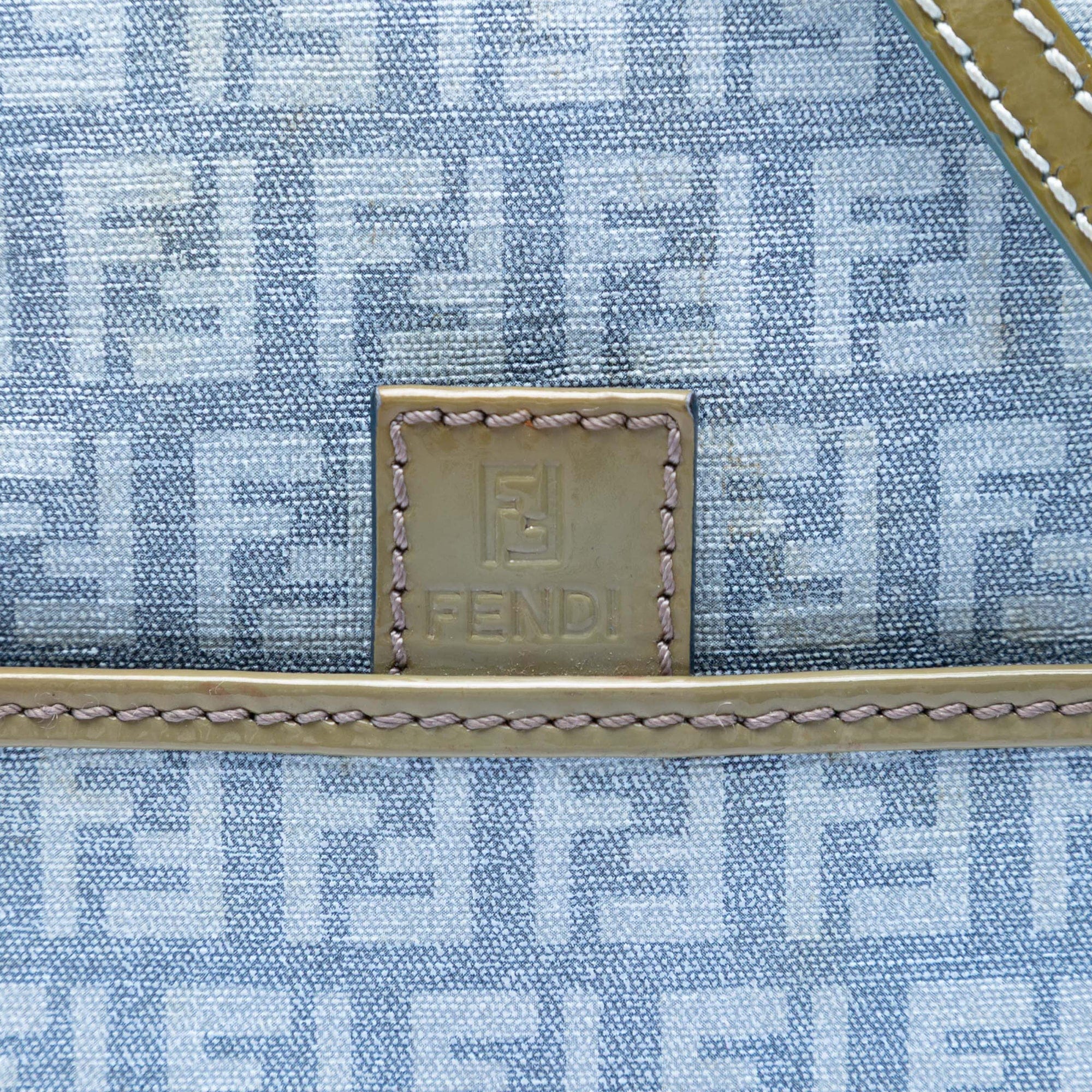 Fendi Zucchino Coated Canvas Forever Crossbody