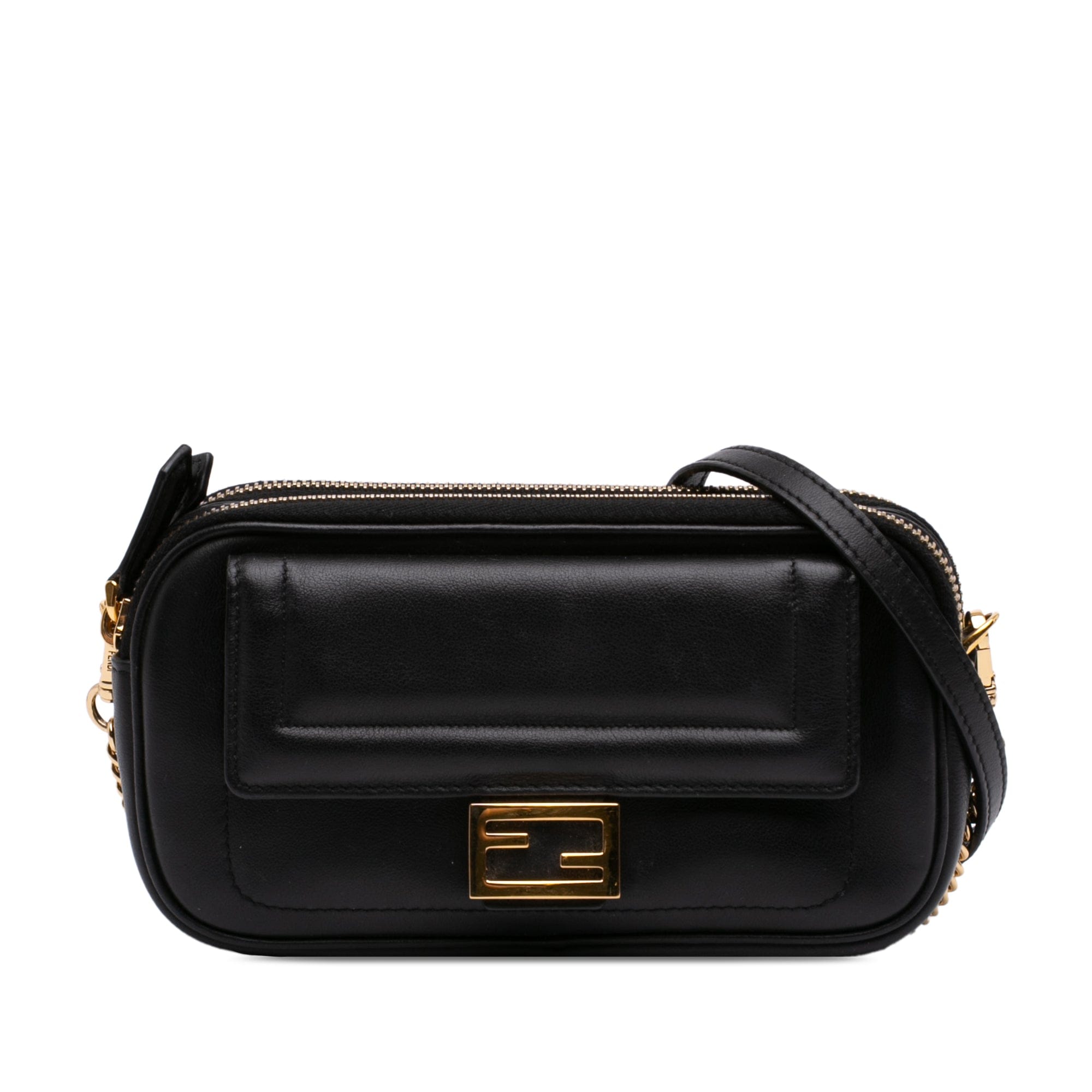 Fendi Leather Easy 2 Baguette Crossbody