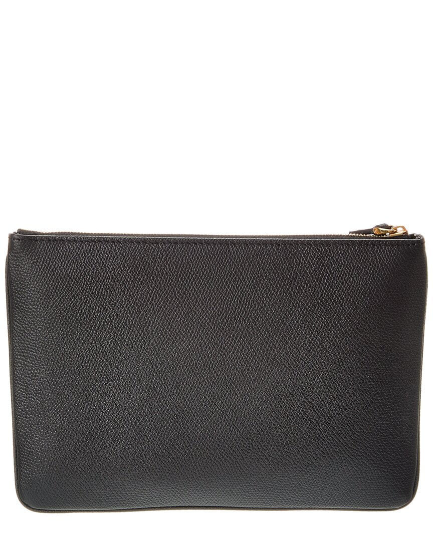 Valentino Vlogo Signature Leather Pouch