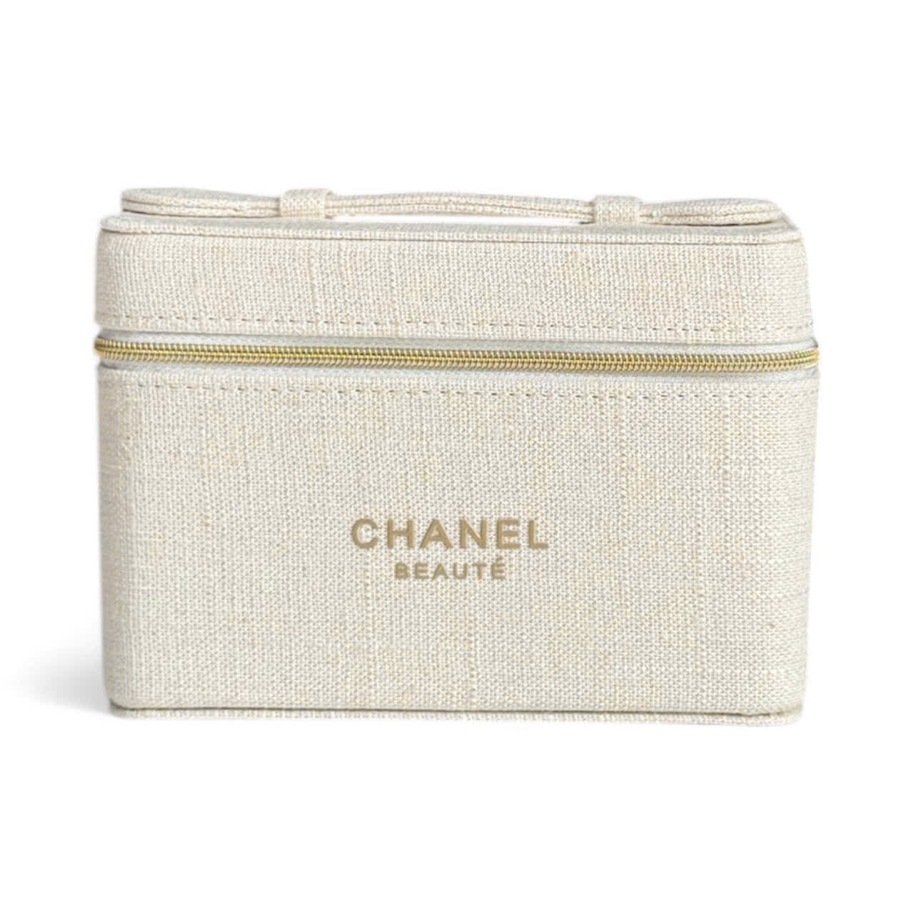 CHANEL Beauté White Cosmetic Bag