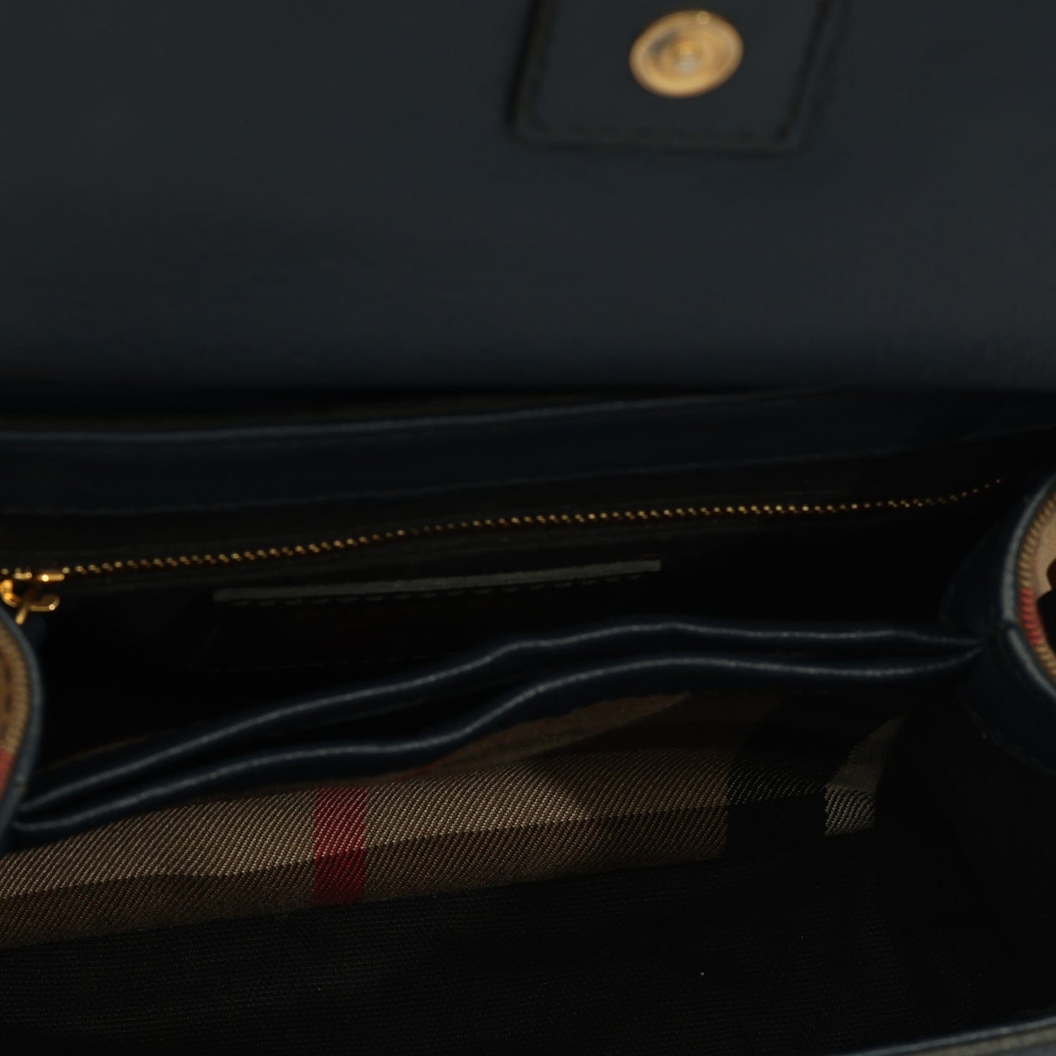 BURBERRY CAMBERLEY HOUSE CHECK LEATHER SHOULDER BAG