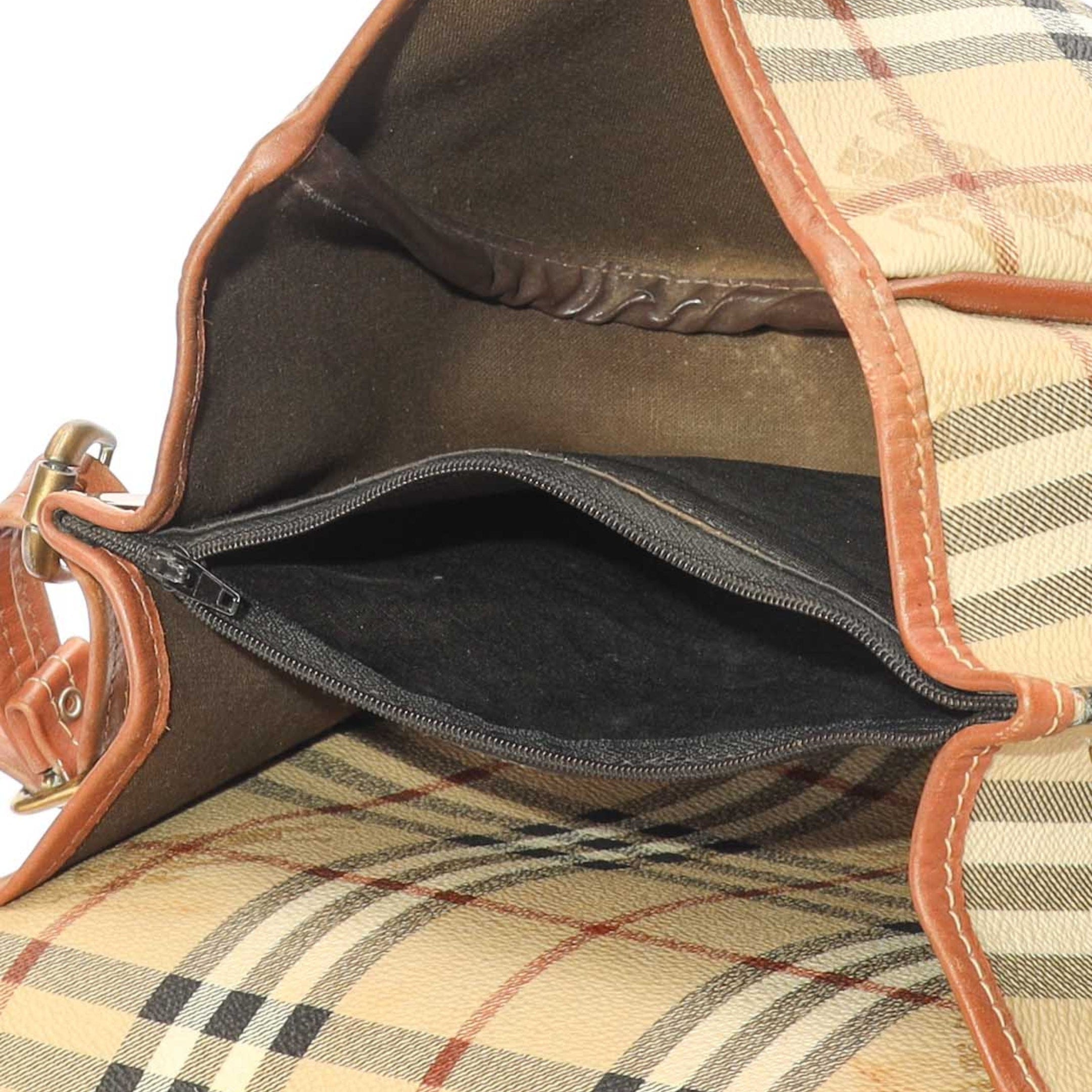 Burberry Haymarket Check Cross Body Bag
