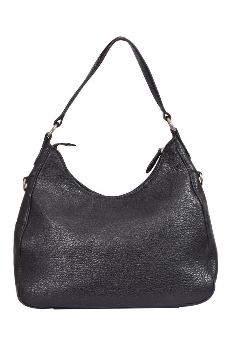 Burberry Black Grained Calfskin Shoulder Bag