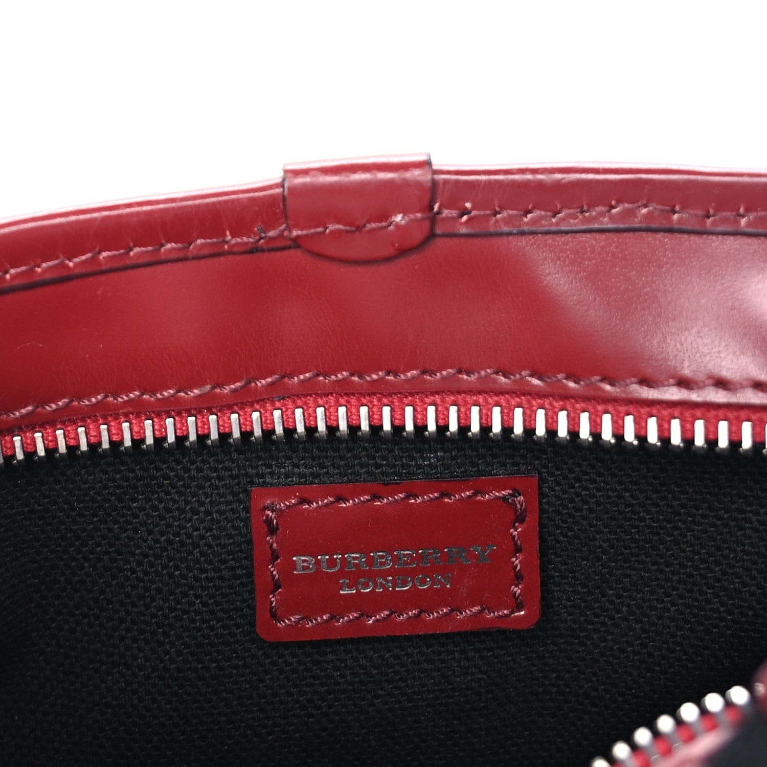 Burberry Haymarket Check Shoulder Bag Military Red