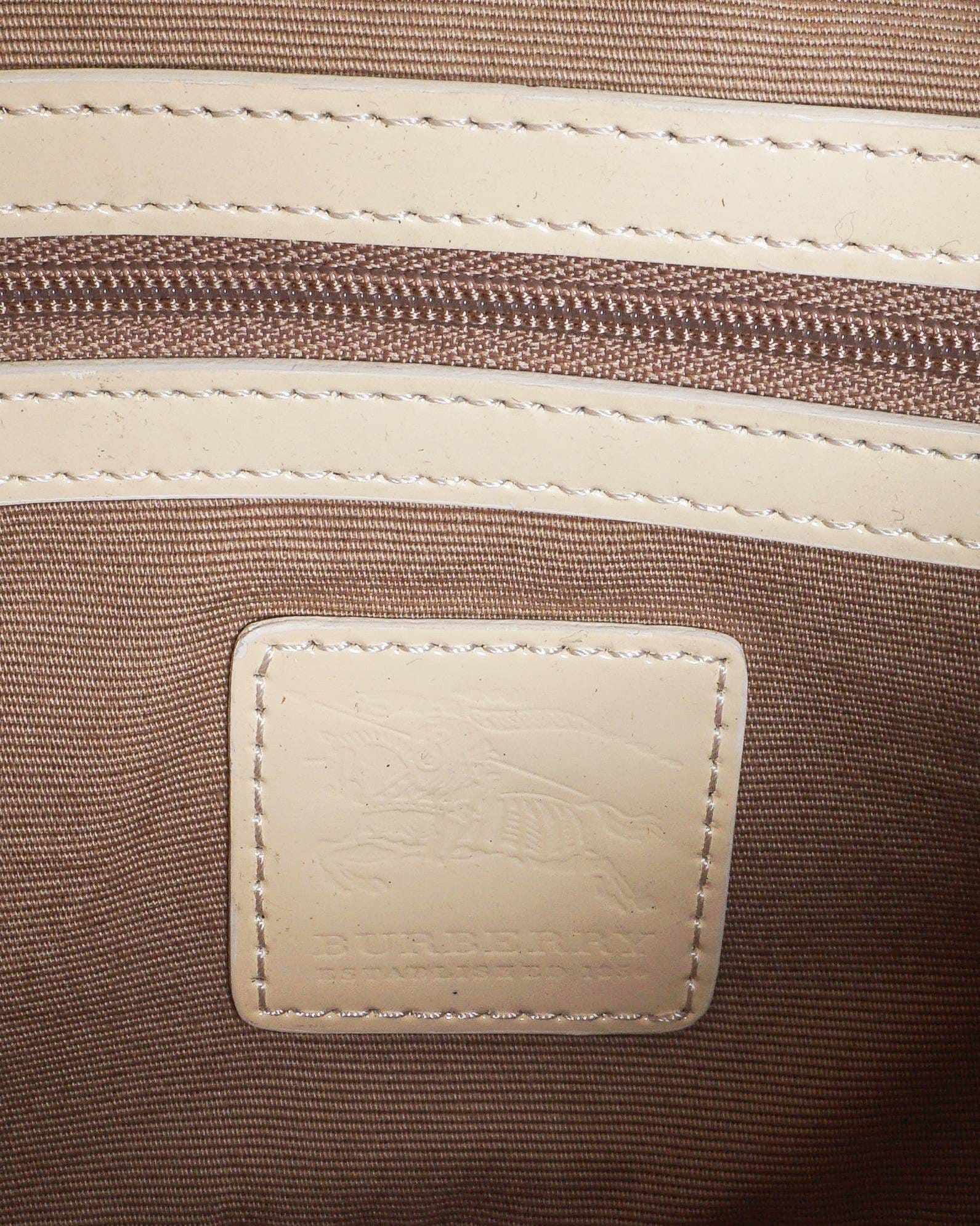 Burberry Vintage Nova Check Buckle Hobo Shoulder Bag