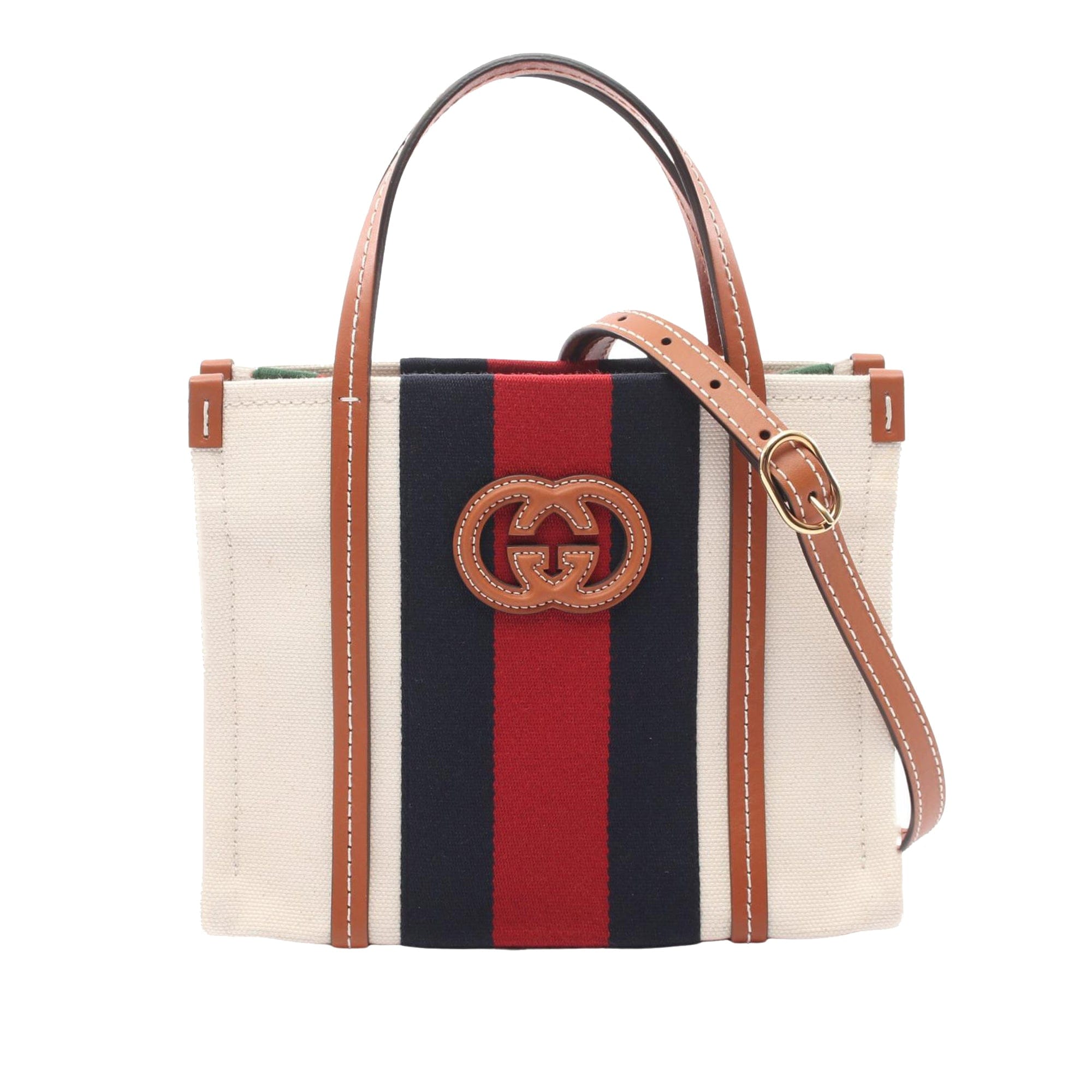 Gucci Mini Canvas Interlocking G Satchel