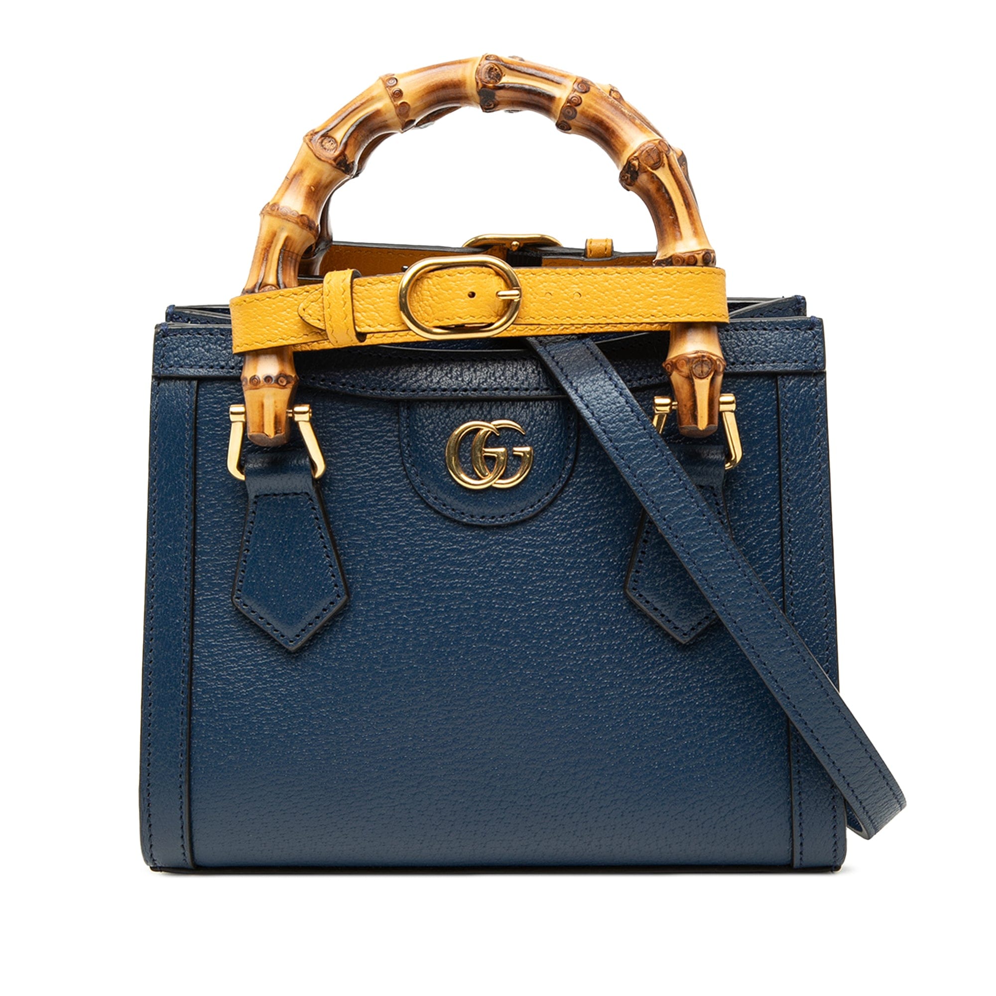 Gucci Small Calfskin Bamboo Diana Satchel