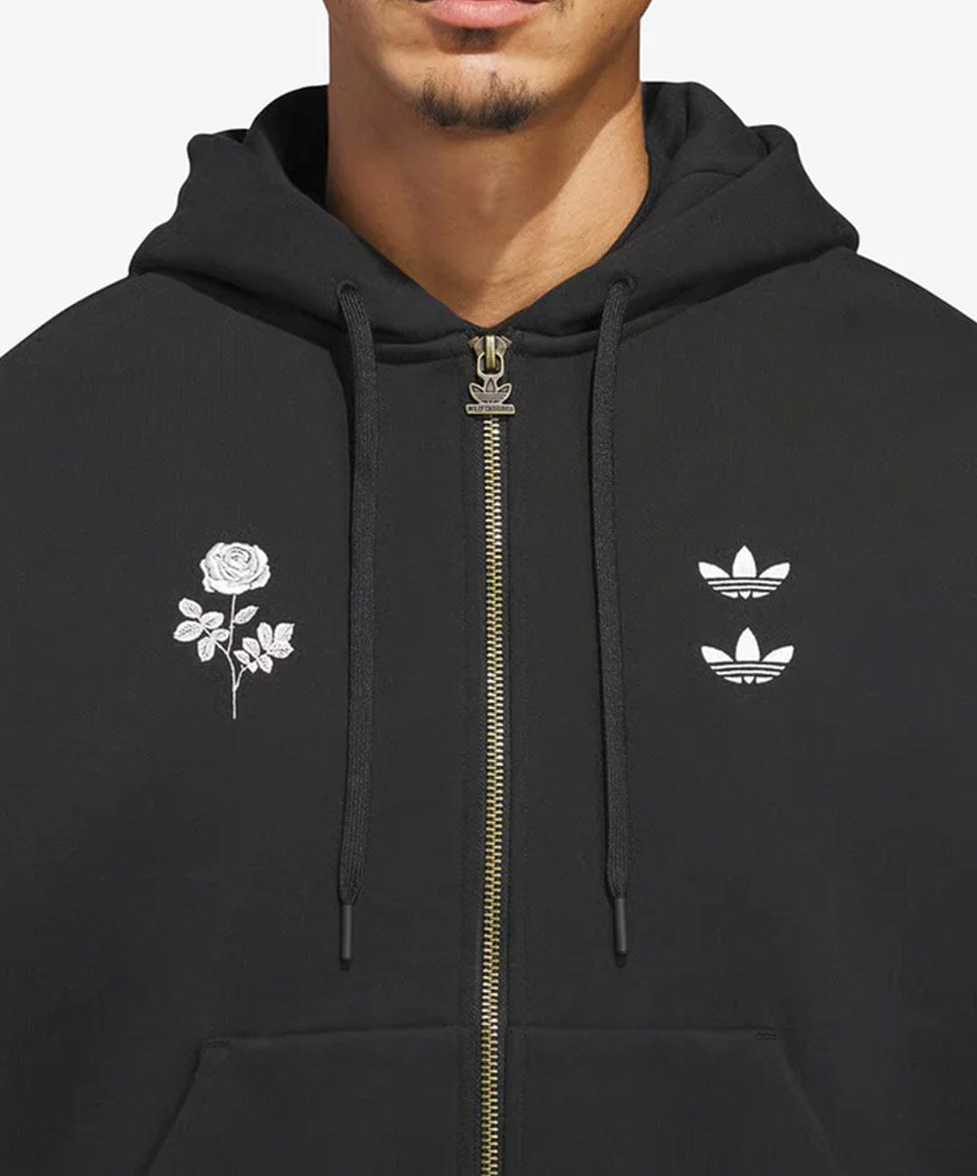ADIDAS ORIGINALS | x CHAVARRIA HEAVYWEIGHT ZIP HOODIE { BLACK
