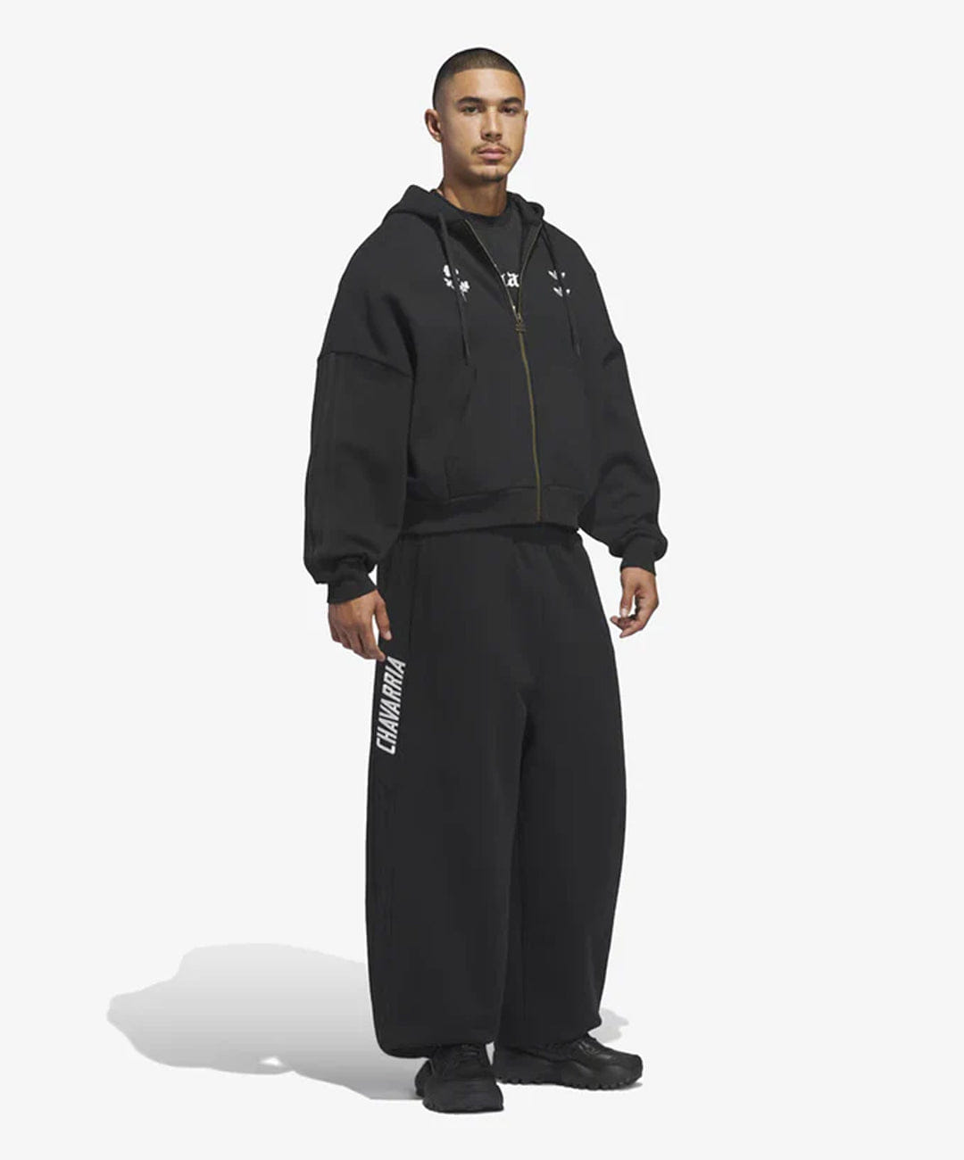 ADIDAS ORIGINALS | x CHAVARRIA HEAVYWEIGHT ZIP HOODIE { BLACK
