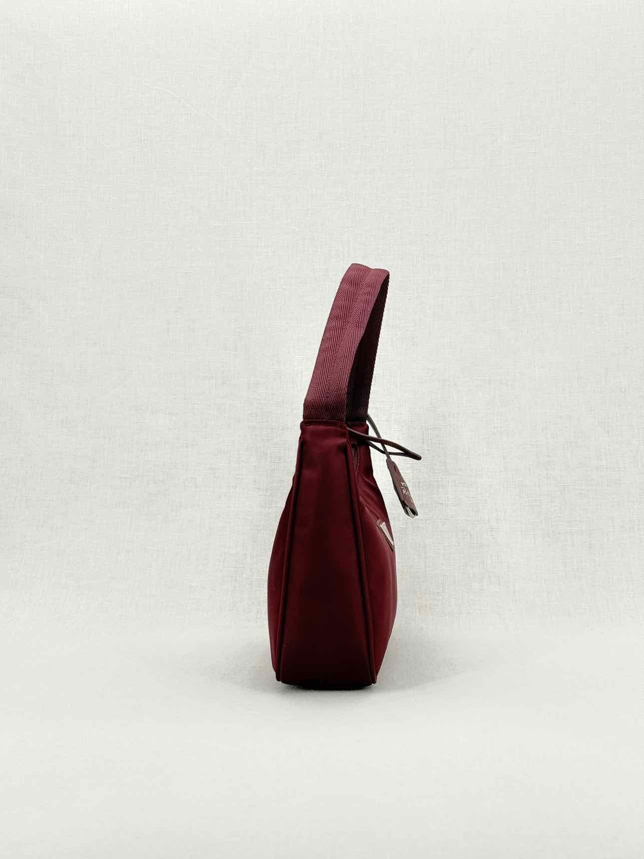 Prada Re - Edition 2000 Burgundy Shoulder Bag