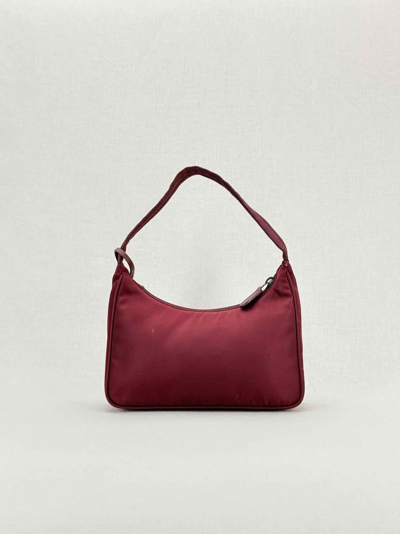 Prada Re - Edition 2000 Burgundy Shoulder Bag