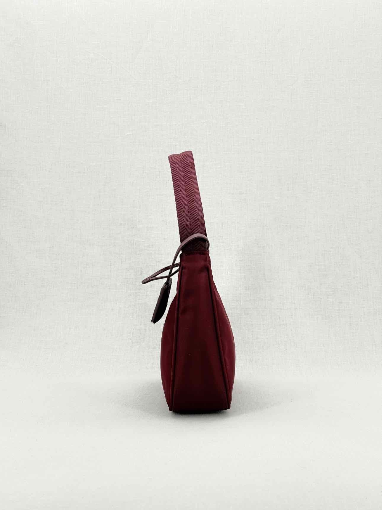 Prada Re - Edition 2000 Burgundy Shoulder Bag
