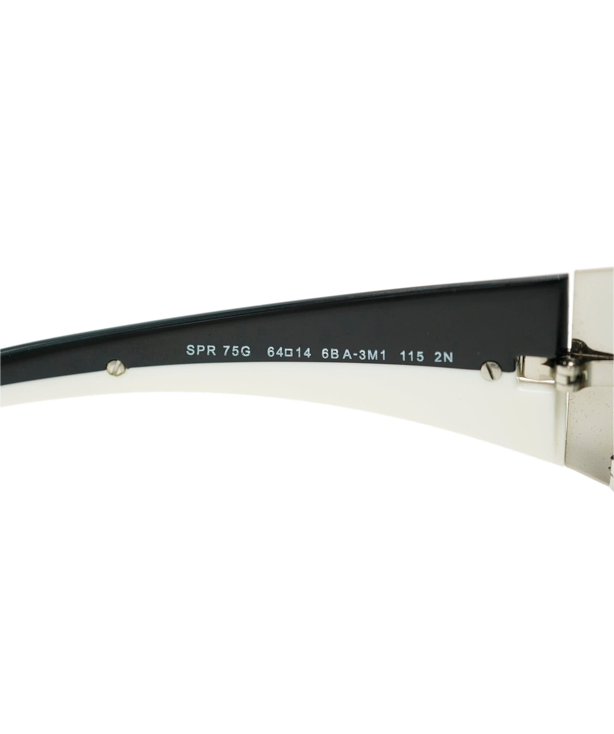 PRADA Sunglasses Black White Auth am6642 DBXS1713