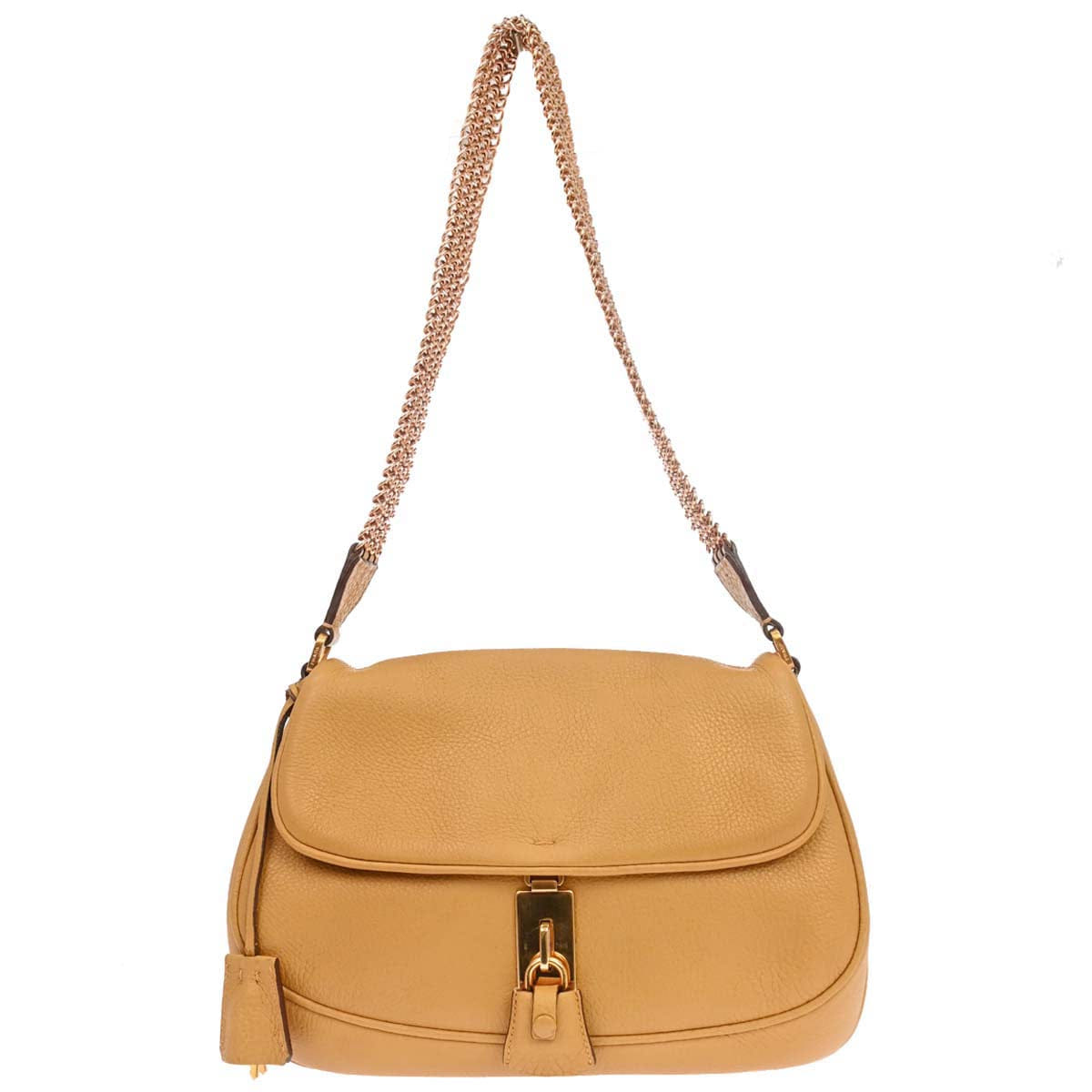 Prada Beige Calfskin Shoulder Bag