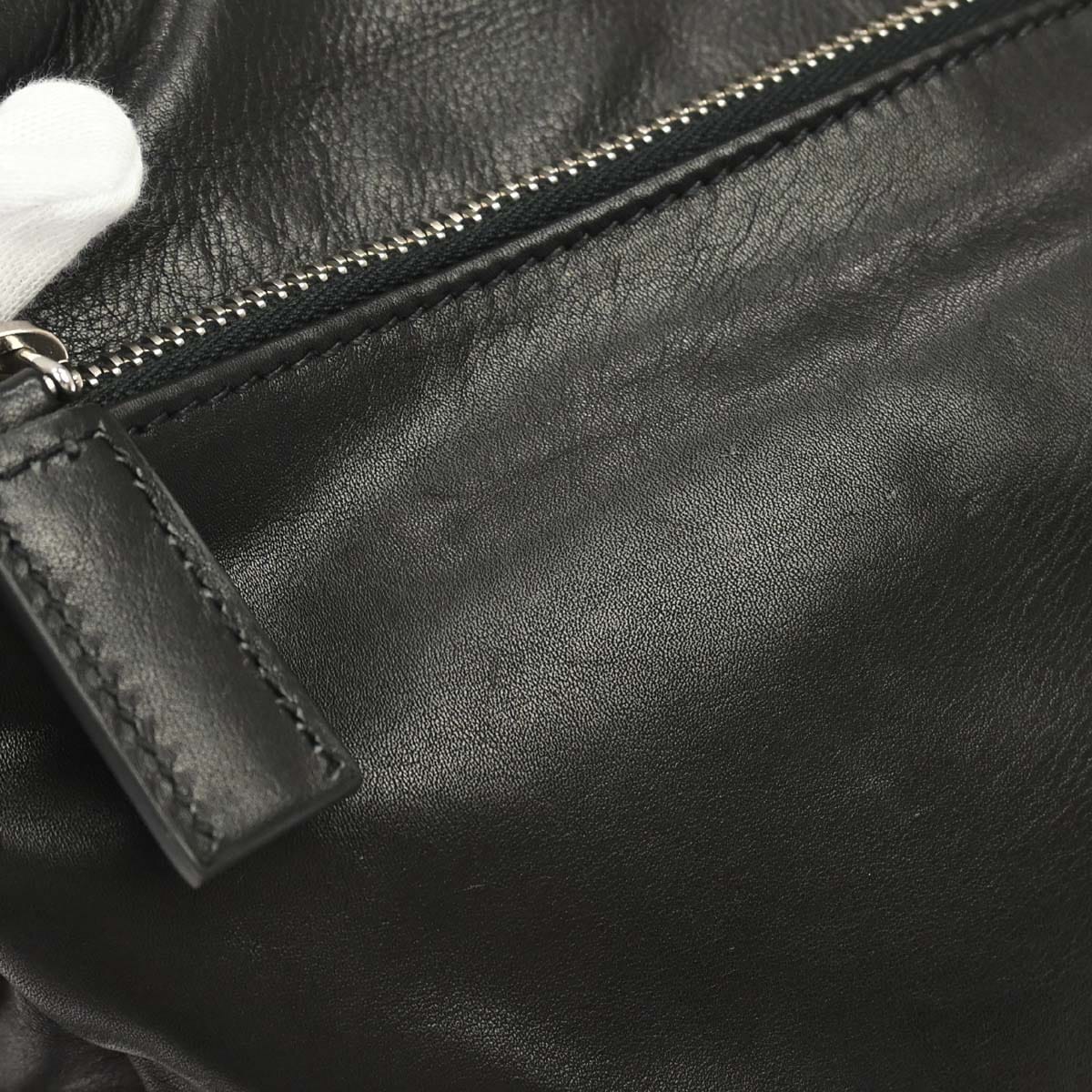Prada Black Calfskin Messenger Shoulder Bag