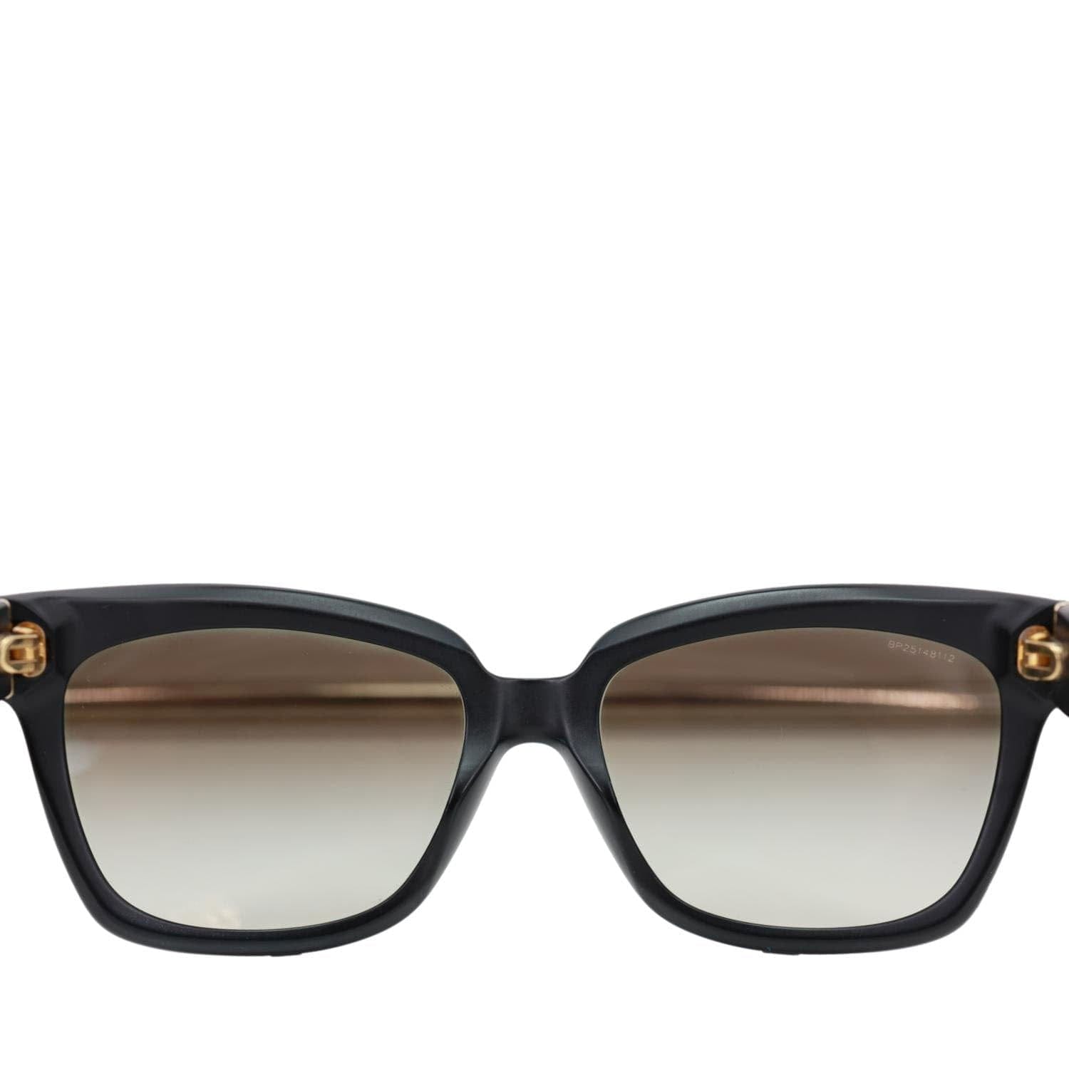 Prada PEADA SPR 07P Acetate square frame Sunglasses Black