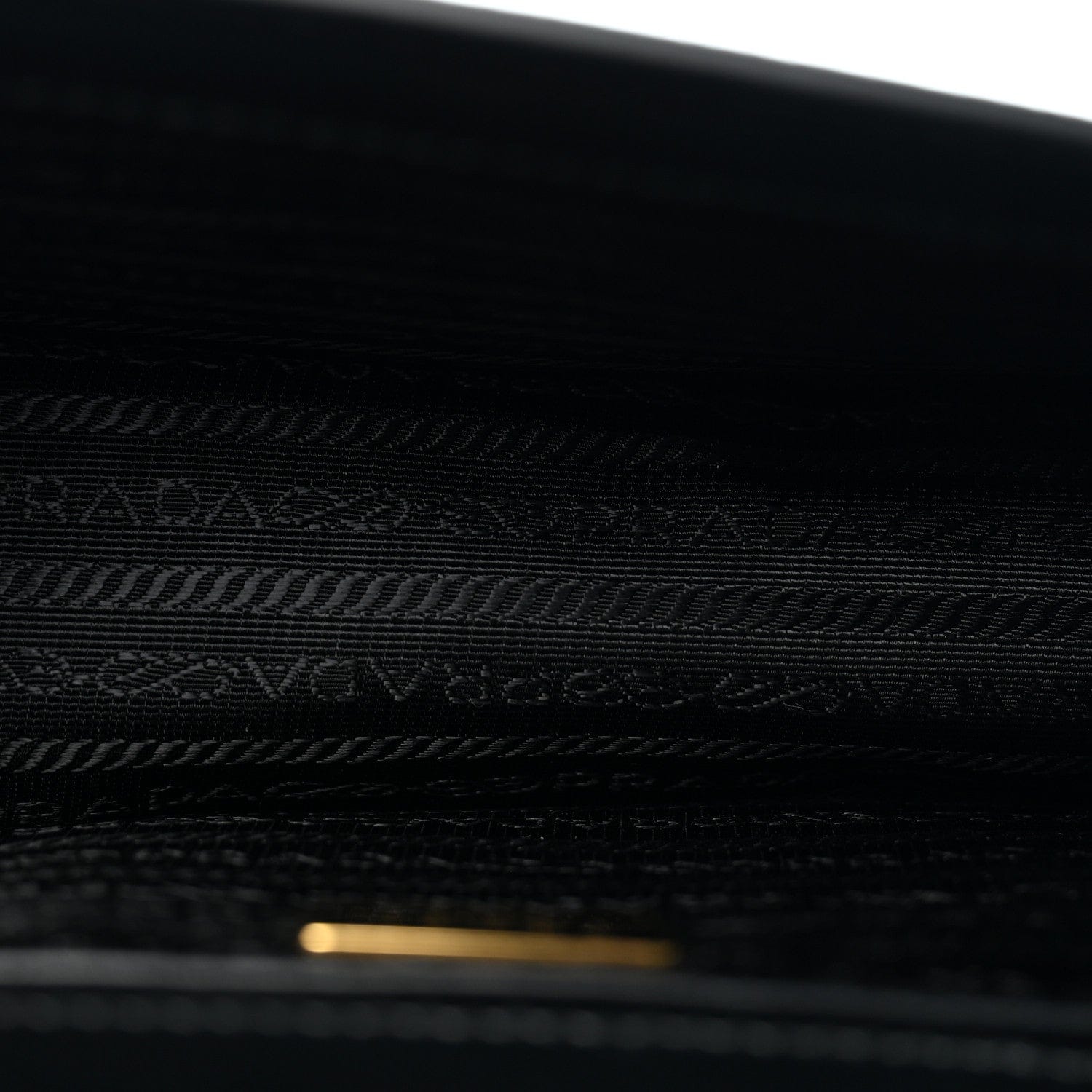 Prada Saffiano Chain Shoulder Bag Black