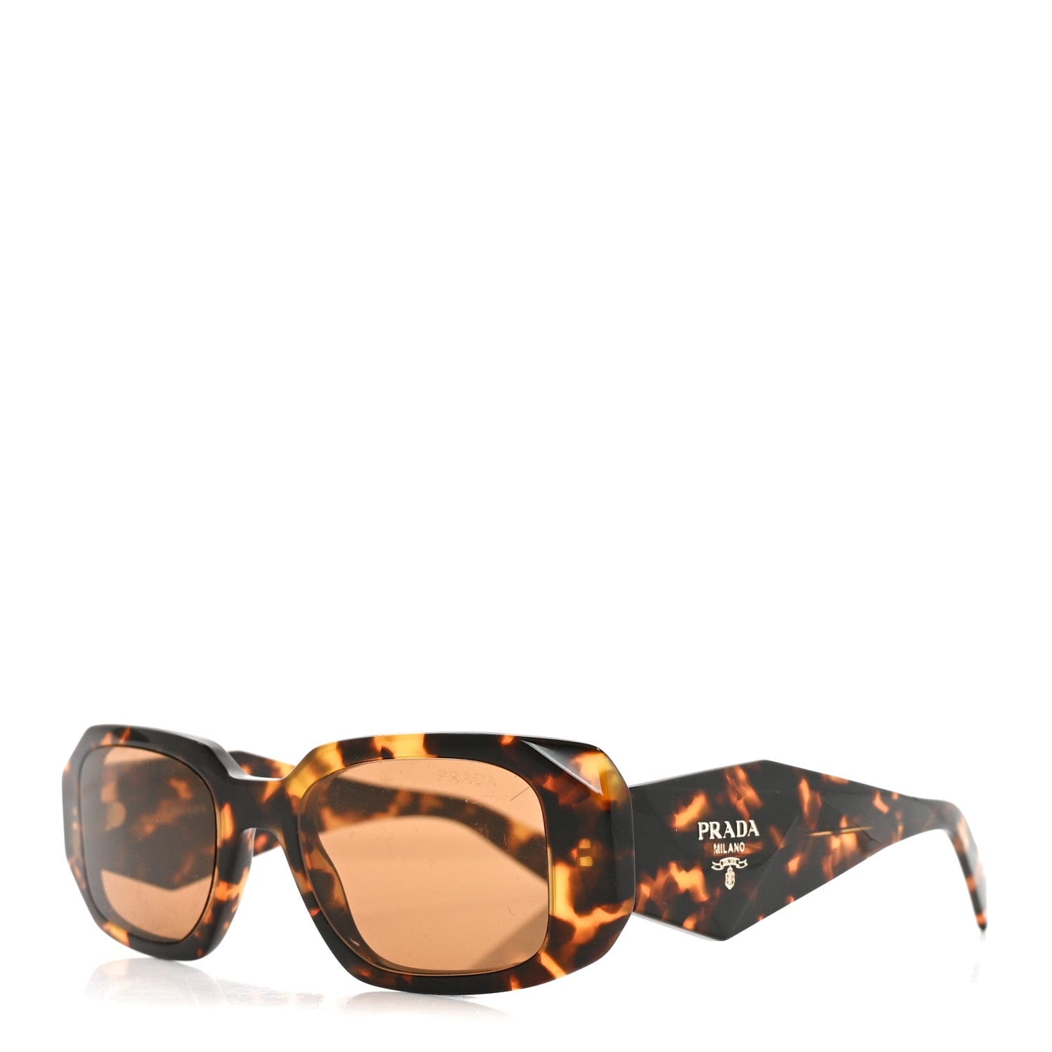 Prada Acetate Symbole Sunglasses SPR 17W Havana