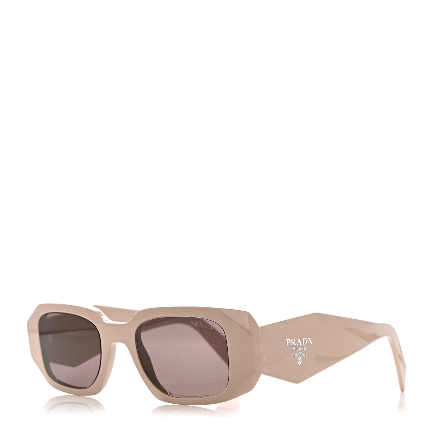 Prada Acetate Symbole Sunglasses SPR 17W Plum Beige