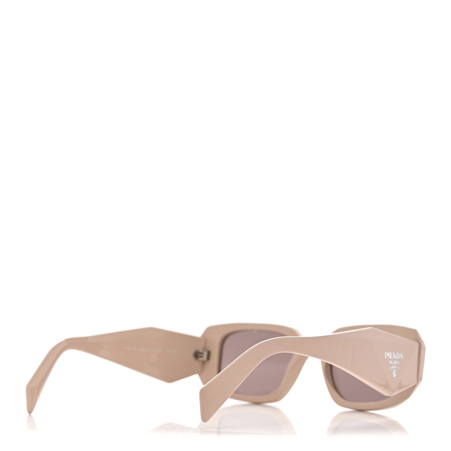 Prada Acetate Symbole Sunglasses SPR 17W Plum Beige