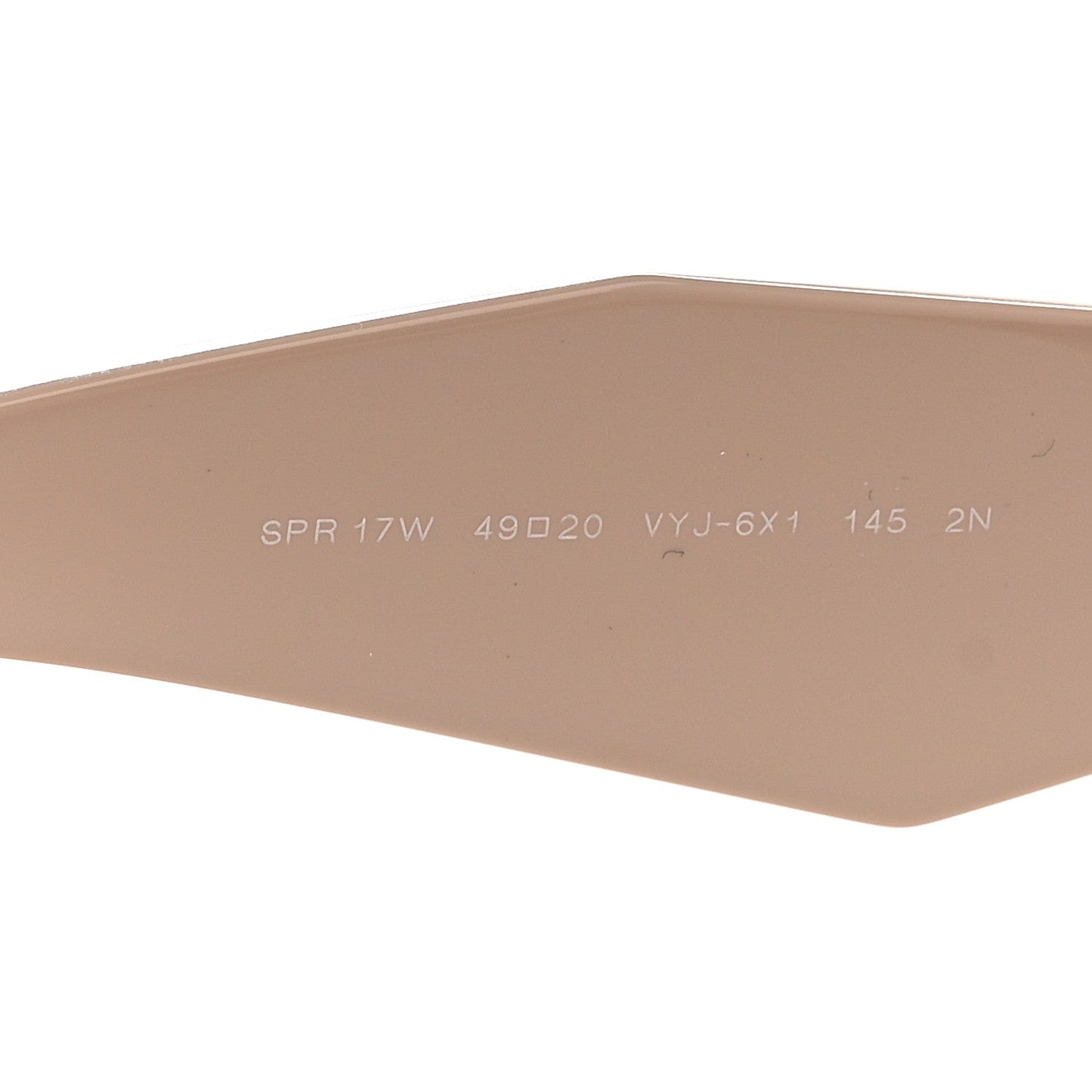 Prada Acetate Symbole Sunglasses SPR 17W Plum Beige