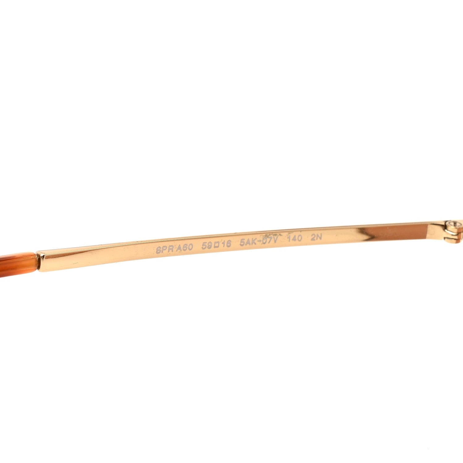 Prada Metal Rectangular Sunglasses SPR A60 Gold