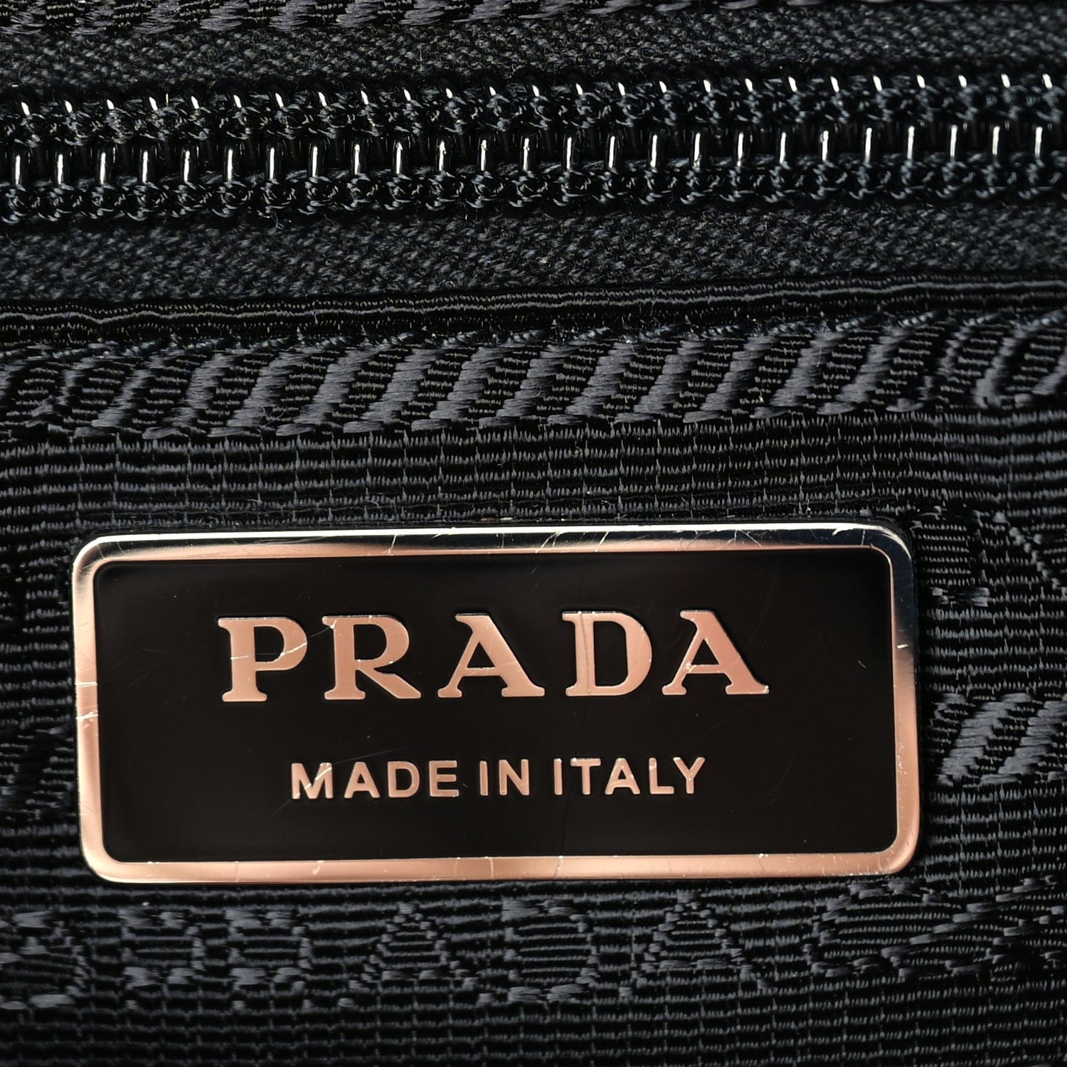 Prada Re - Nylon Vela Saffiano Pocket Double Zip Shoulder Bag Black