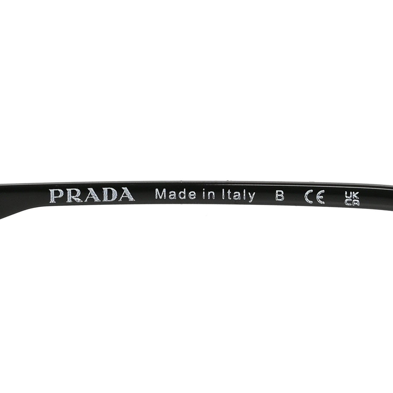 Prada Acetate Sunglasses SPR 14Y Black Slate Gray