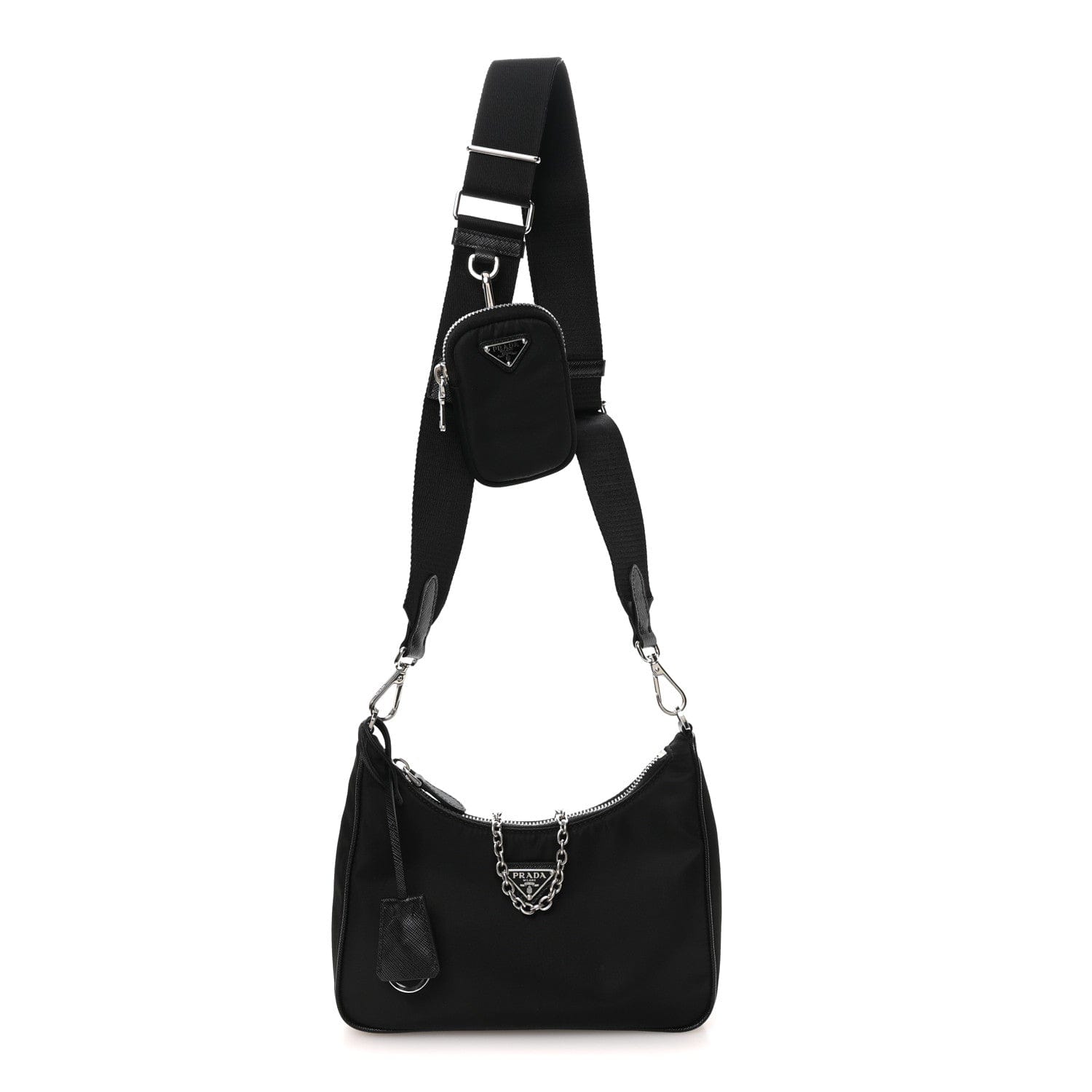 Prada Nylon Re - Edition 2005 Shoulder Bag Black Black