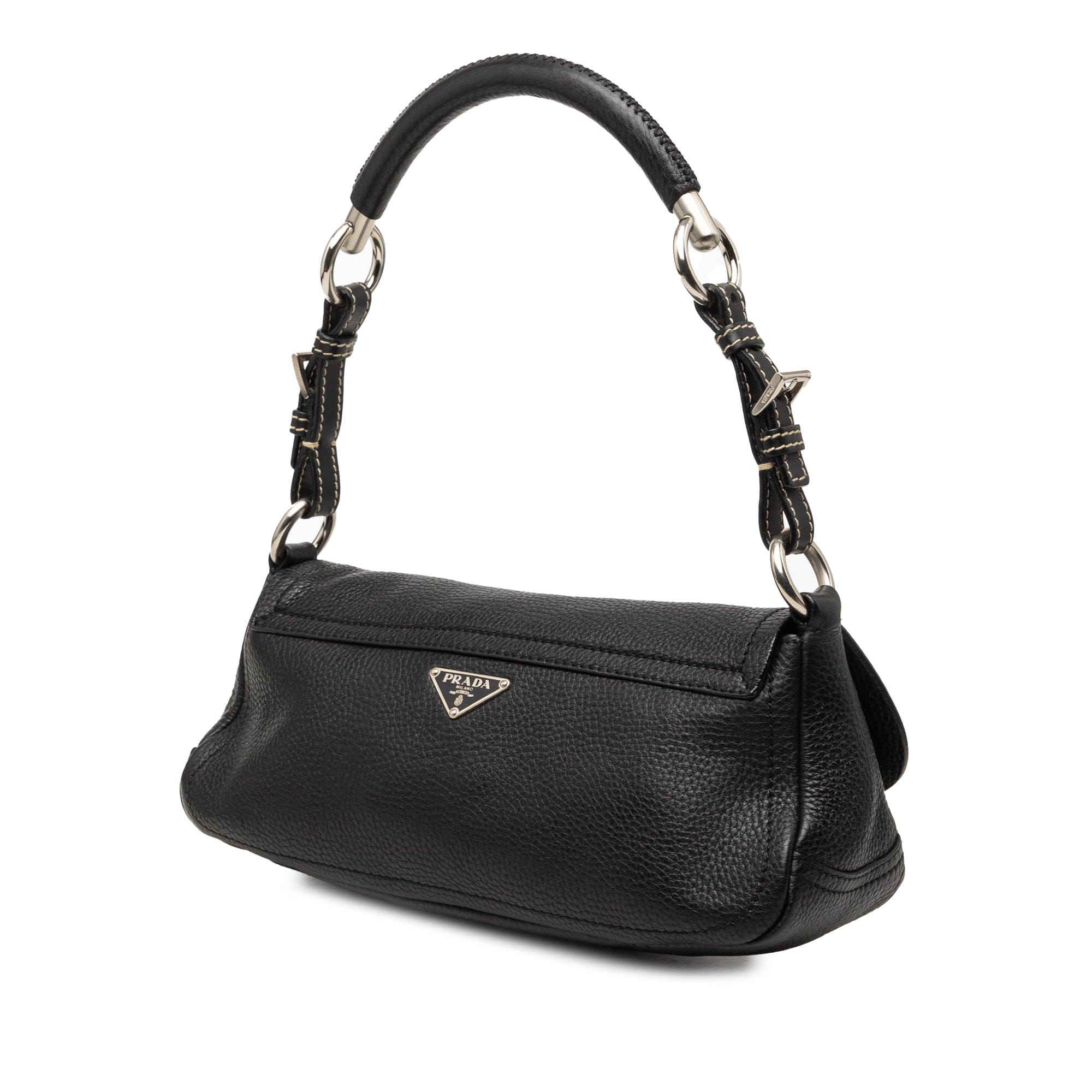 Prada Vitello Daino Flap Shoulder Bag