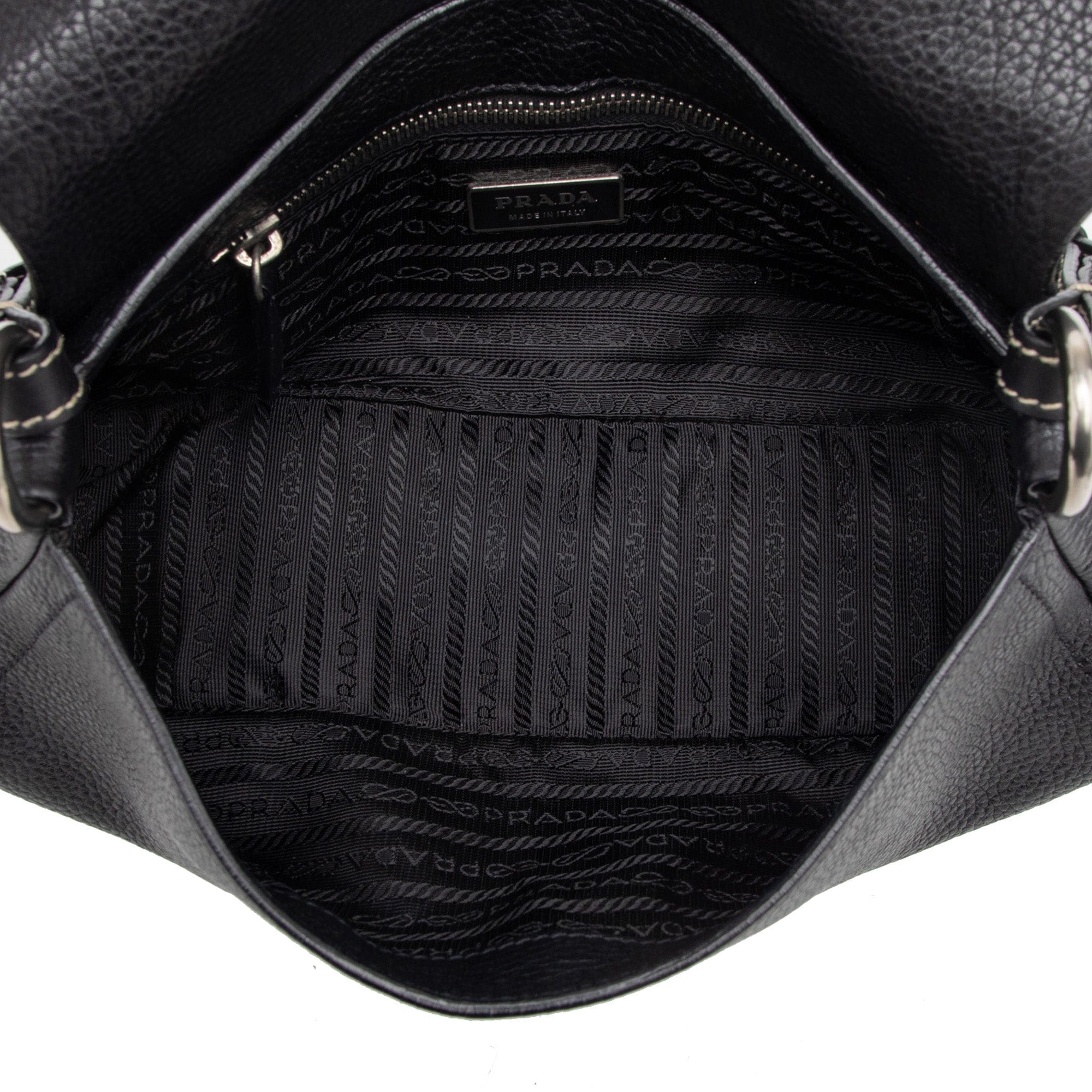 Prada Vitello Daino Flap Shoulder Bag