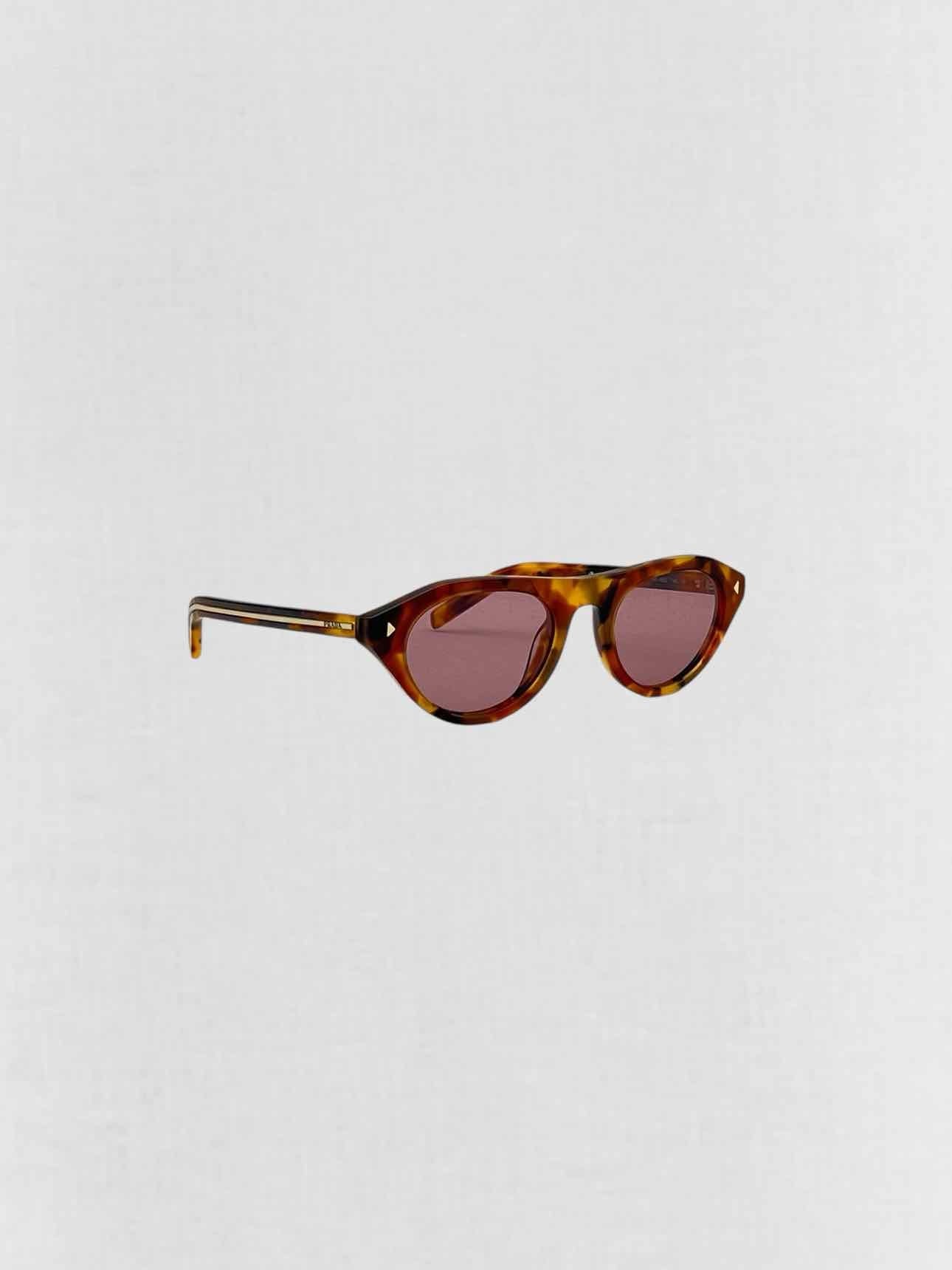 Prada Brown & Gold Sunglasses