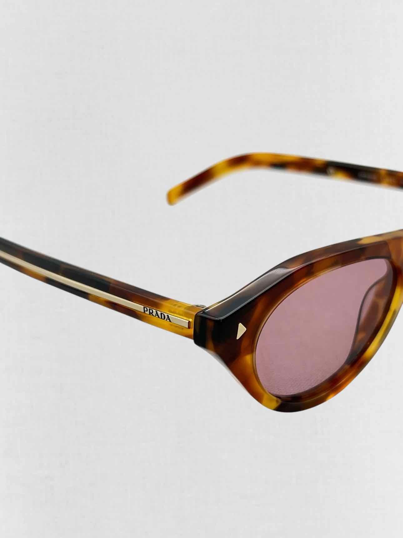 Prada Brown & Gold Sunglasses