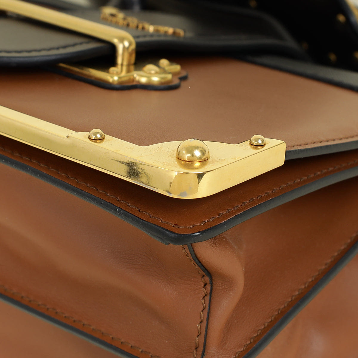 Prada Bicolor Cahier Shoulder Bag