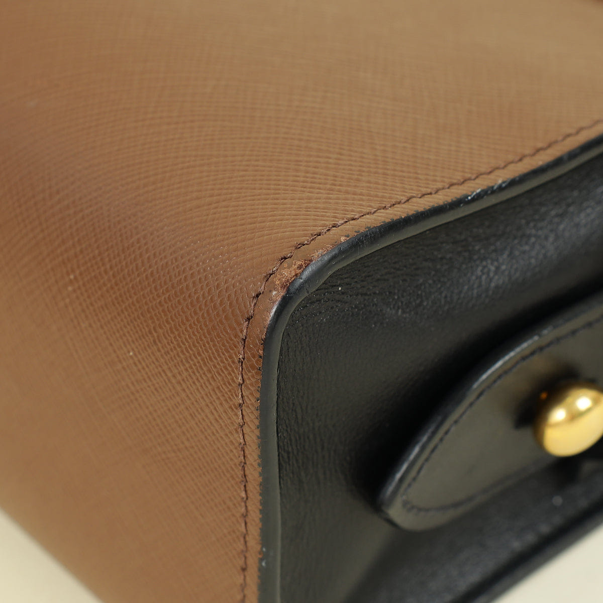 Prada Bicolor Esplanade Shoulder Bag