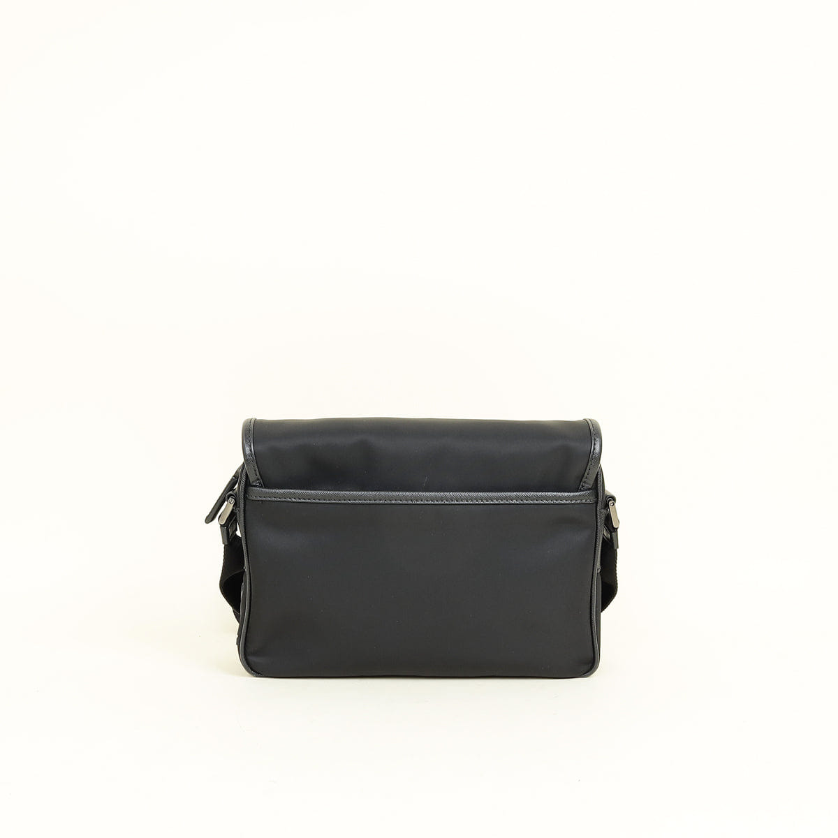 Prada Black Re - Nylon Re - Nylon and Saffiano Shoulder Bag