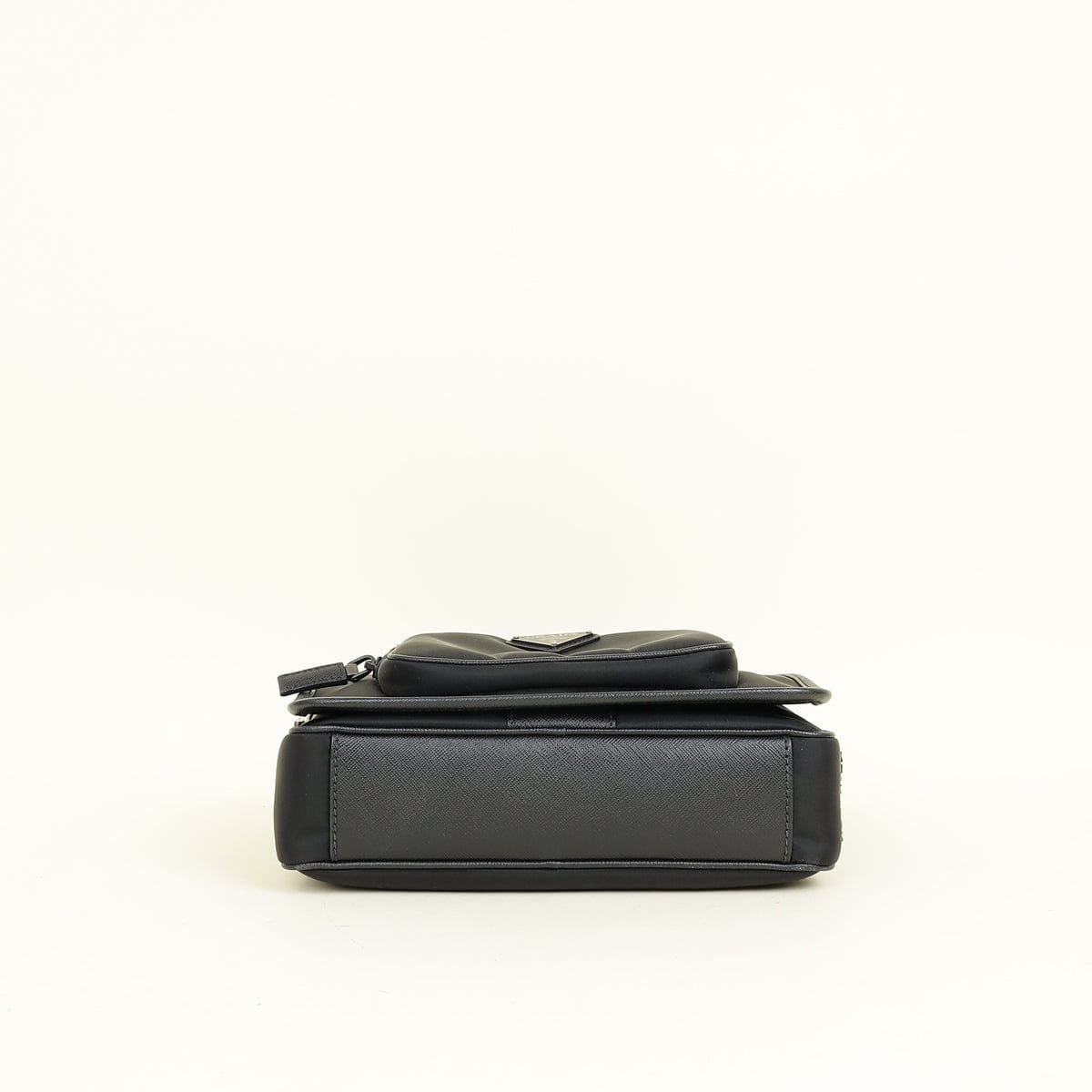 Prada Black Re - Nylon Re - Nylon and Saffiano Shoulder Bag