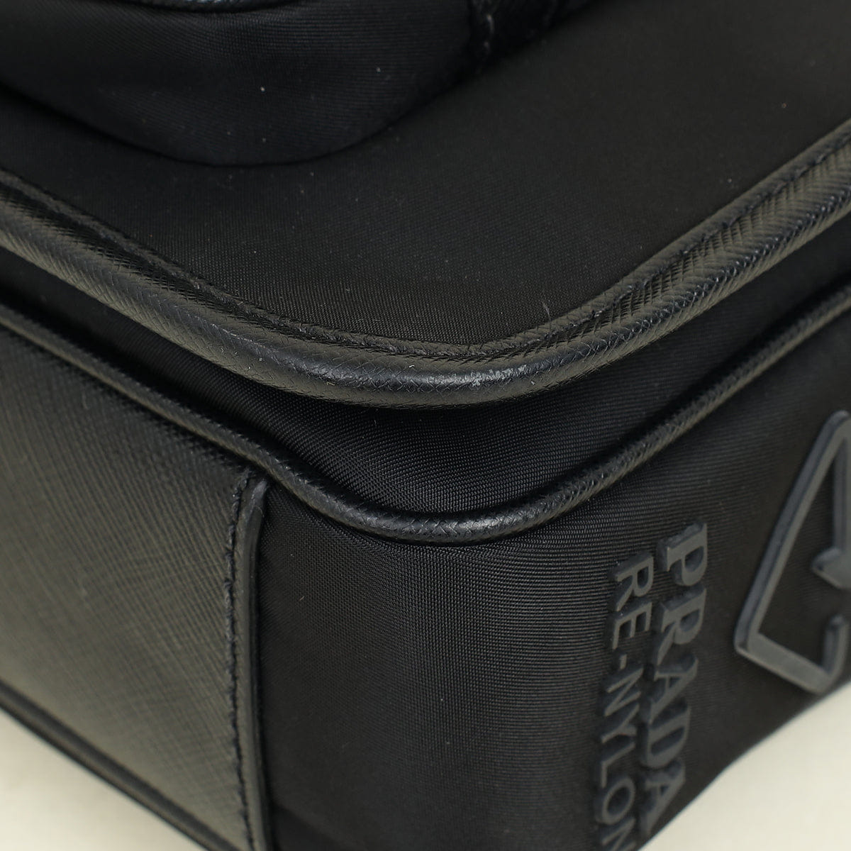 Prada Black Re - Nylon Re - Nylon and Saffiano Shoulder Bag