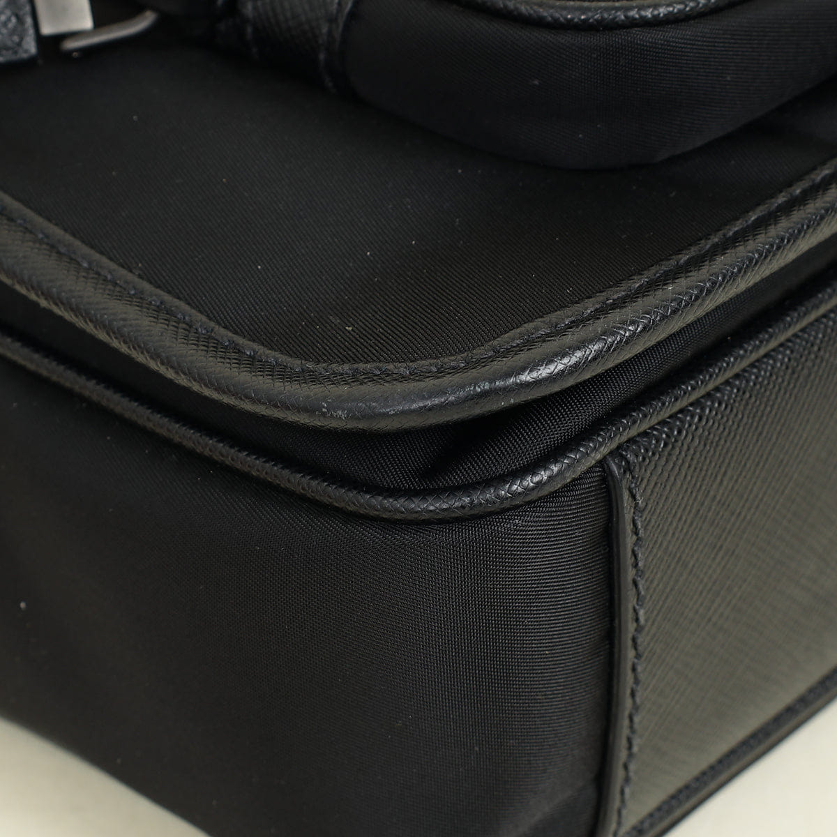 Prada Black Re - Nylon Re - Nylon and Saffiano Shoulder Bag