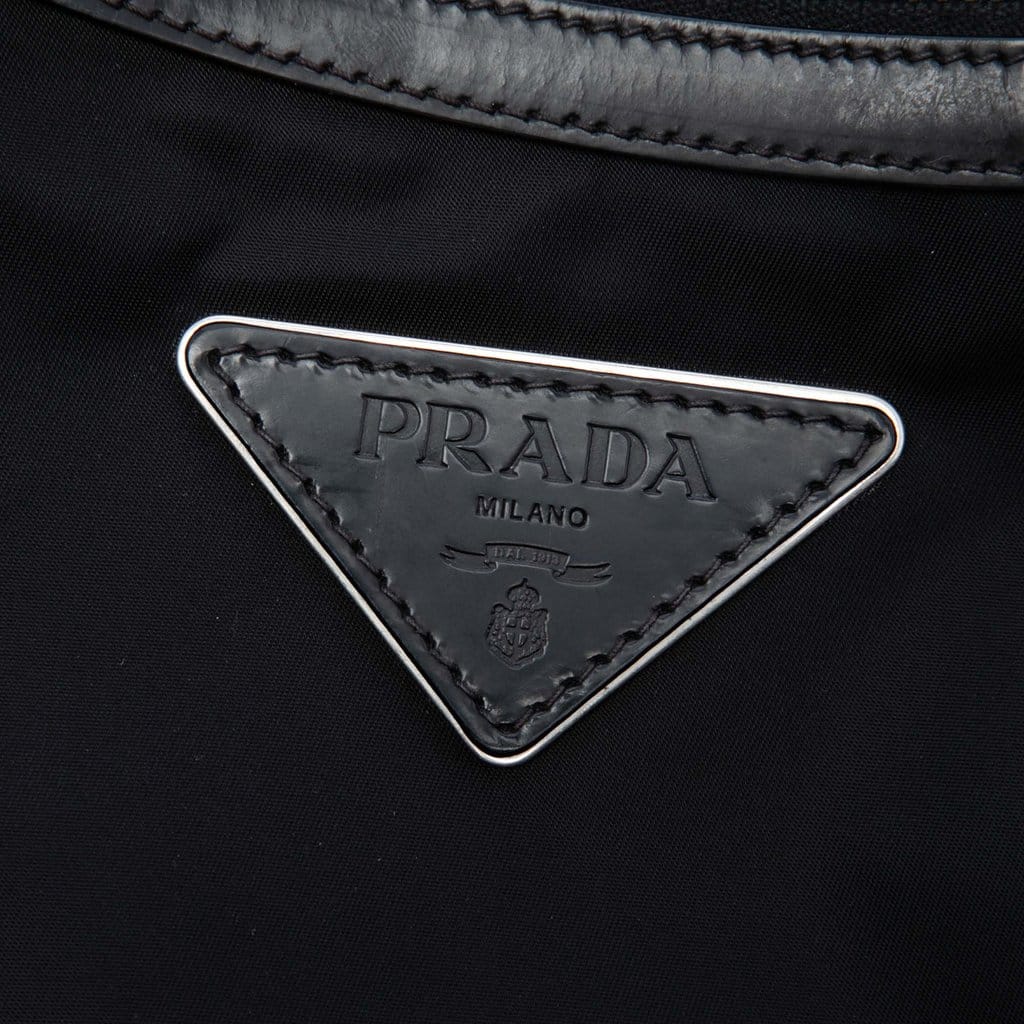 Prada Tessuto Stampato Rose Shoulder Bag