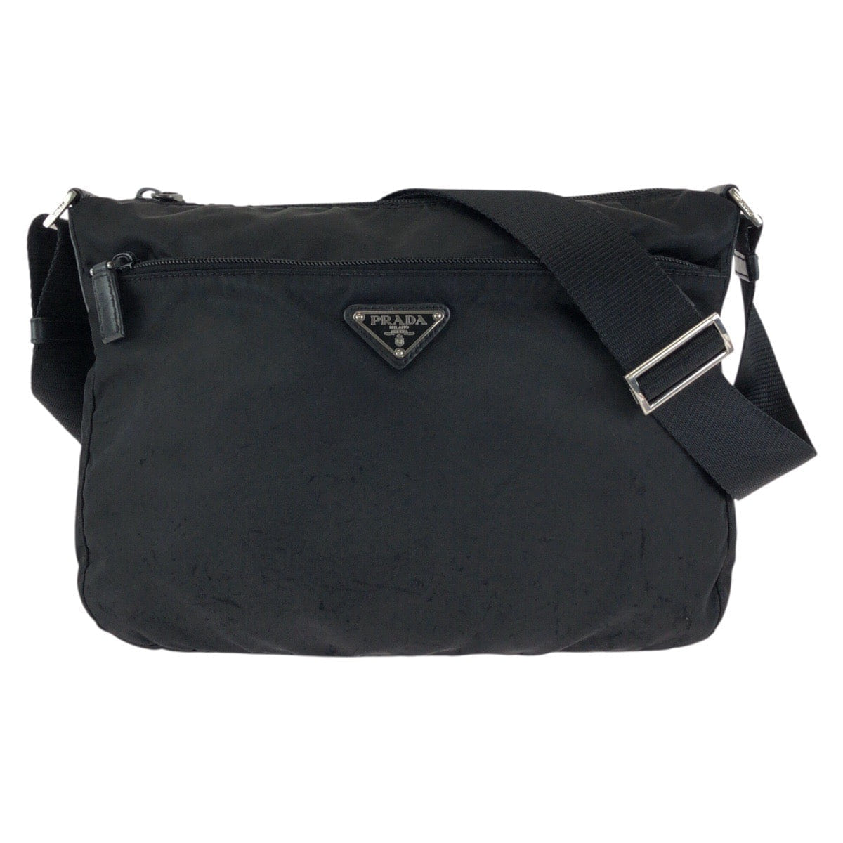 Prada Nylon Tessuto Triangle Logo Shoulder Bag