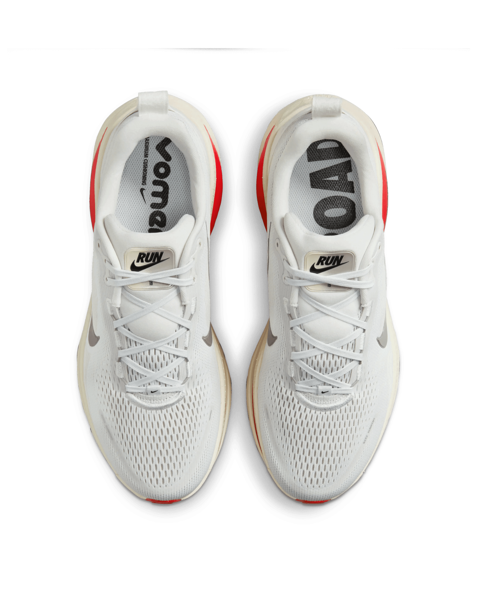 Nike Vomero 18 (Platinum Tint/MTLC Pewter - Siren Red)