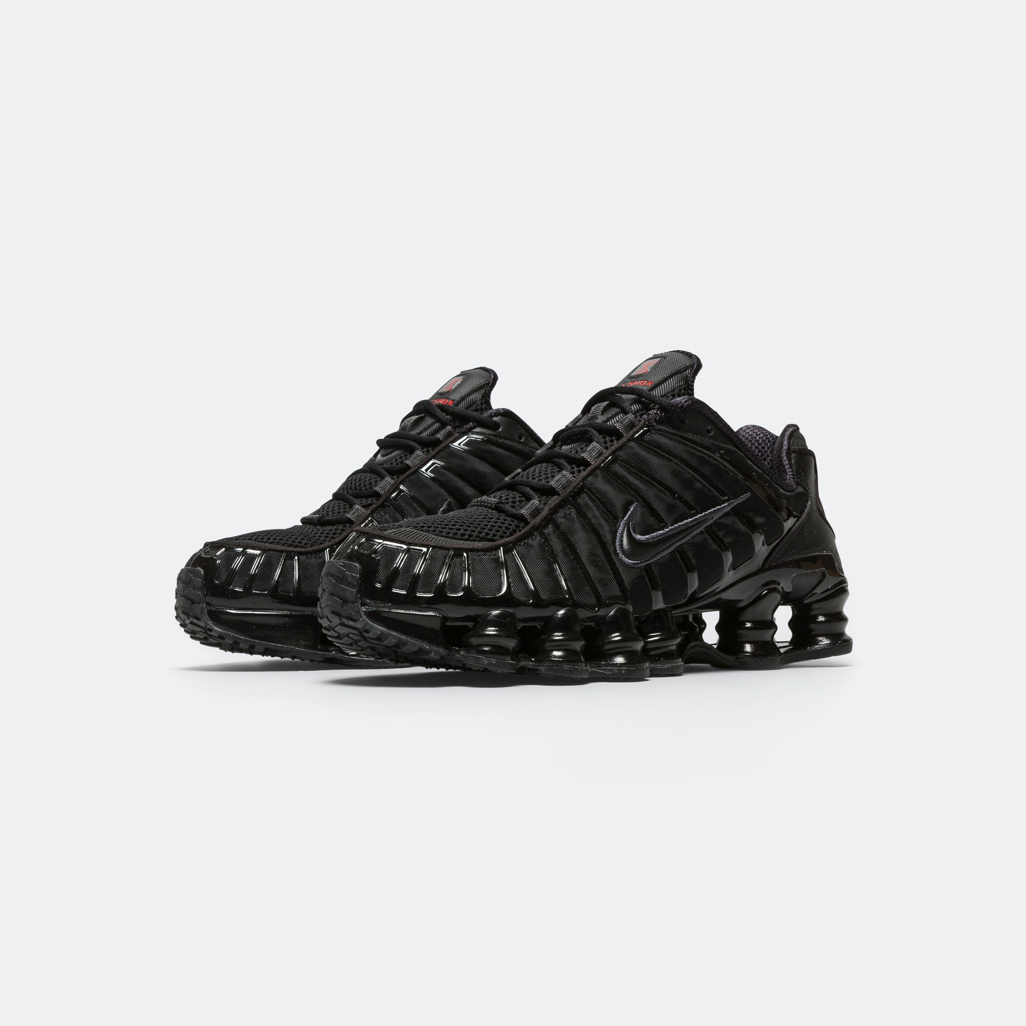 Nike Shox TL - Black/Black - Metallic Hematite - Max Orange