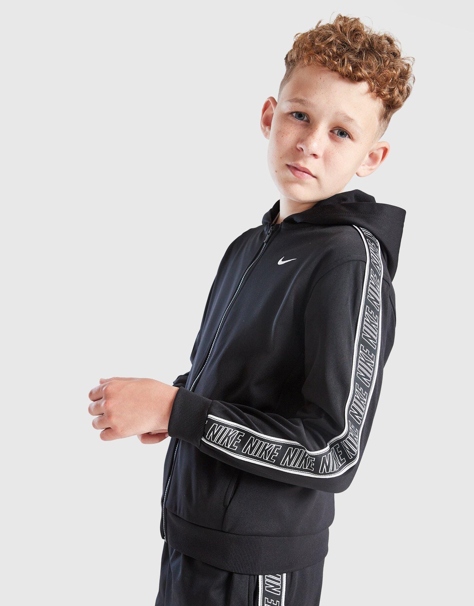 Nike Tape Poly Full Zip Hoodie Junior