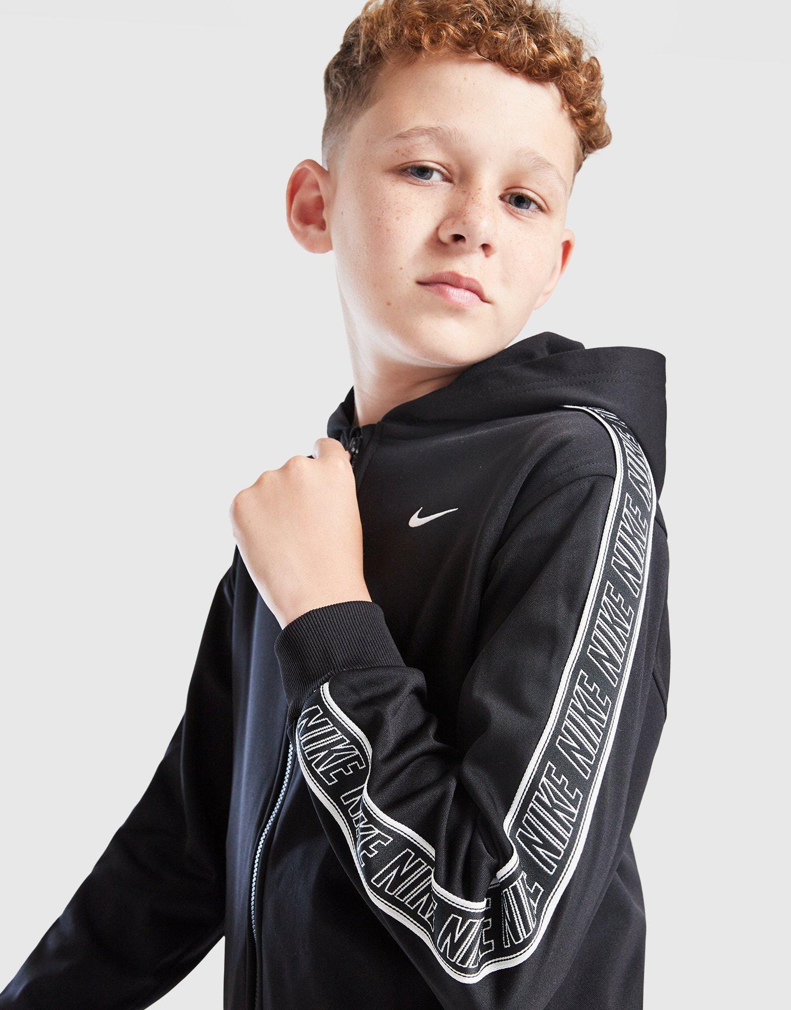 Nike Tape Poly Full Zip Hoodie Junior