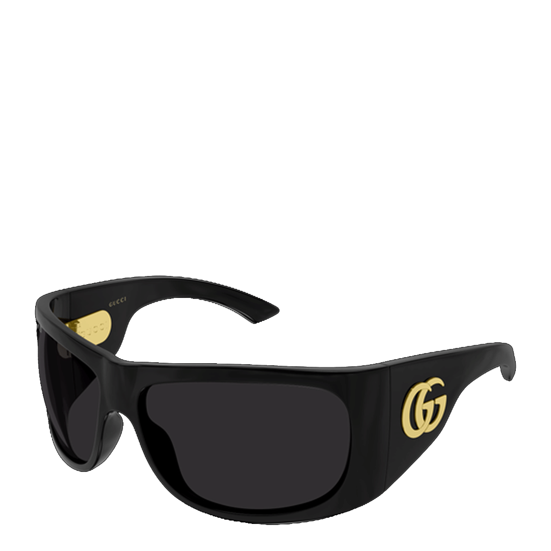 Gucci WOMEN'S GLAMOROUS INJECTION SUNGLASSES BLACK / GOLD
