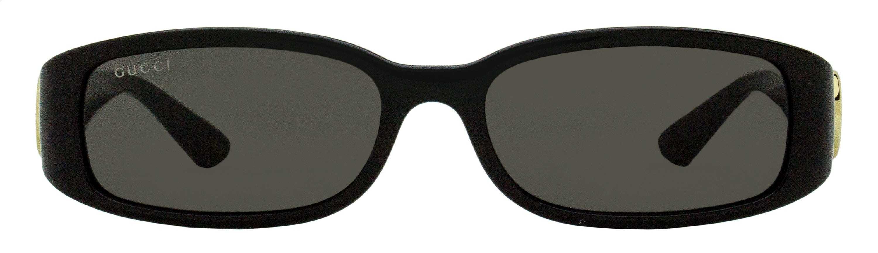 Gucci Narrow Rectangular Sunglasses GG1661S 001 Black 54 mm